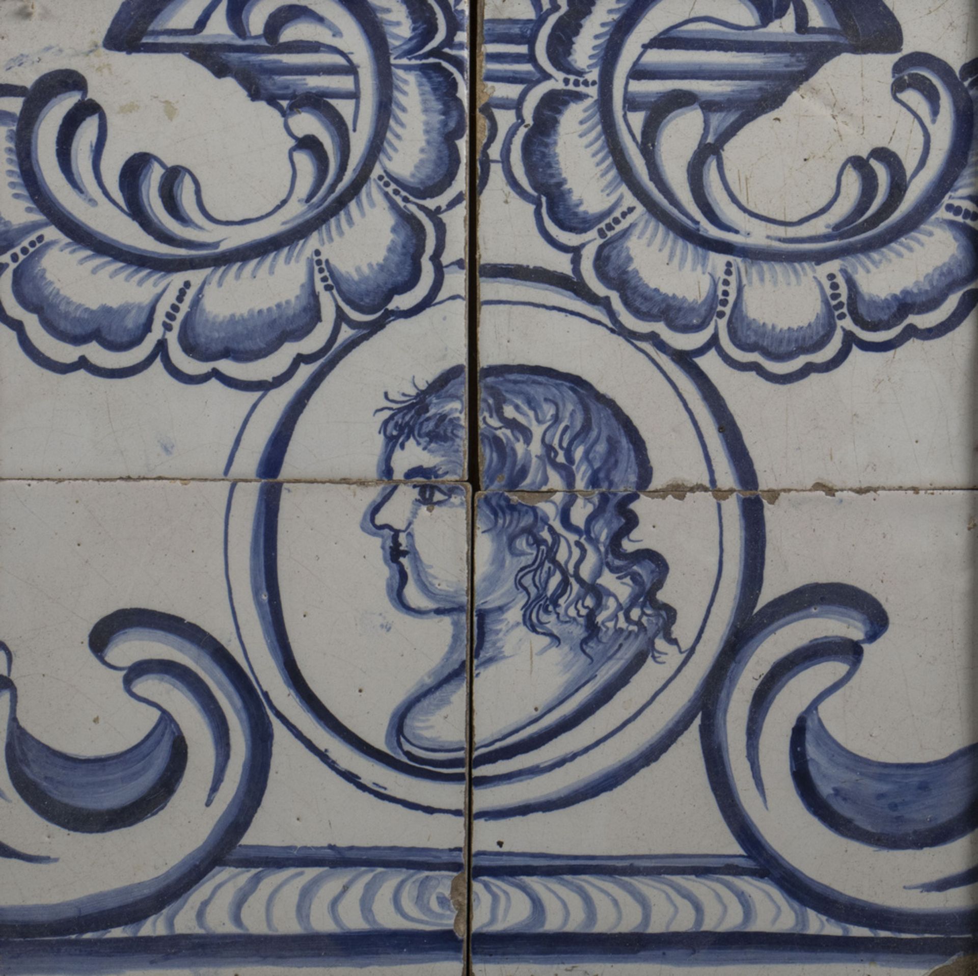 Fliesenbild 'Delfter Kacheln' / Tile picture 'Delft tiles', Delft, 18. Jh. - Bild 2 aus 3