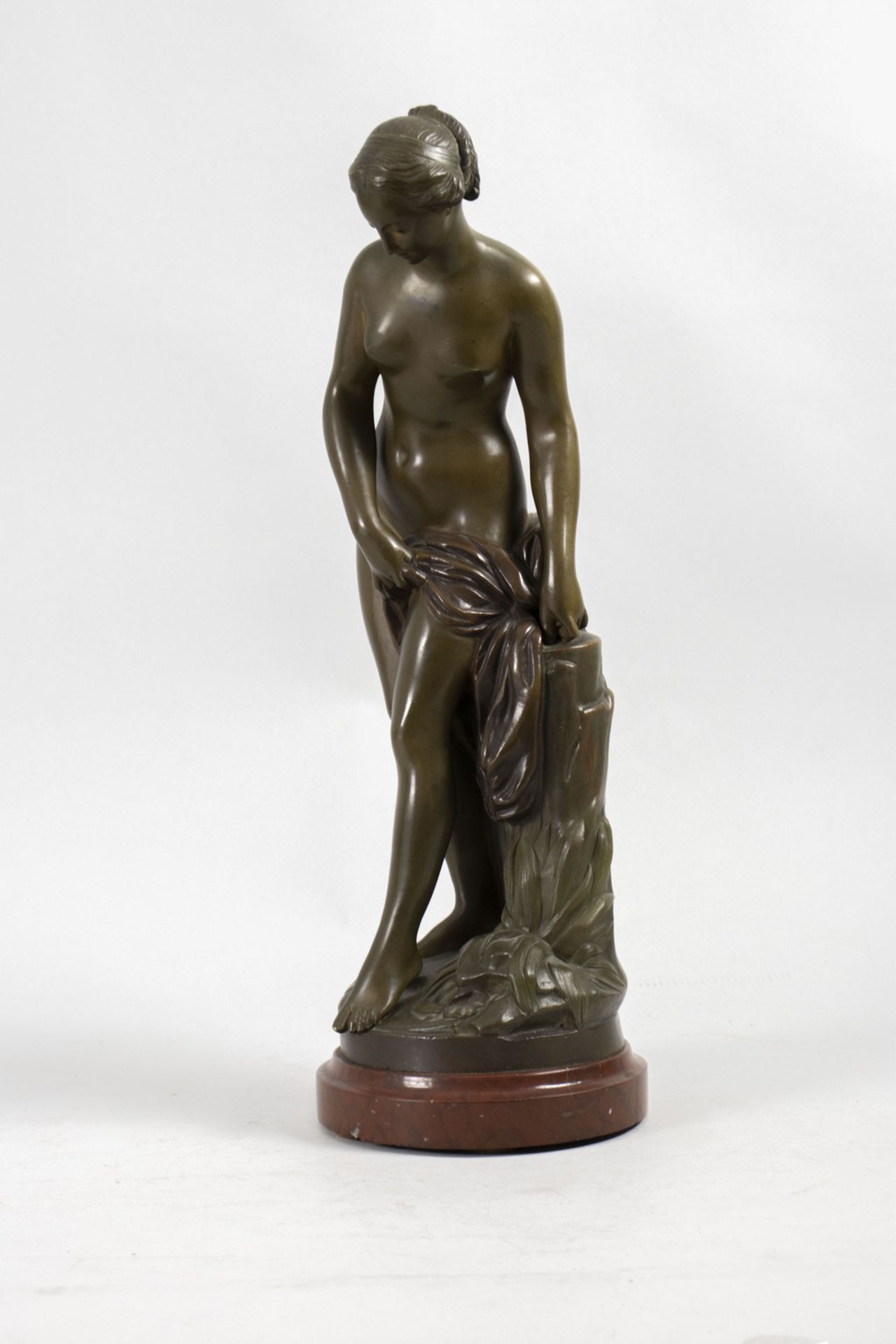 Die Badende, Bronzeskulptur nach Etienne Maurice Falconet (1716 -1791) - Bild 5 aus 7