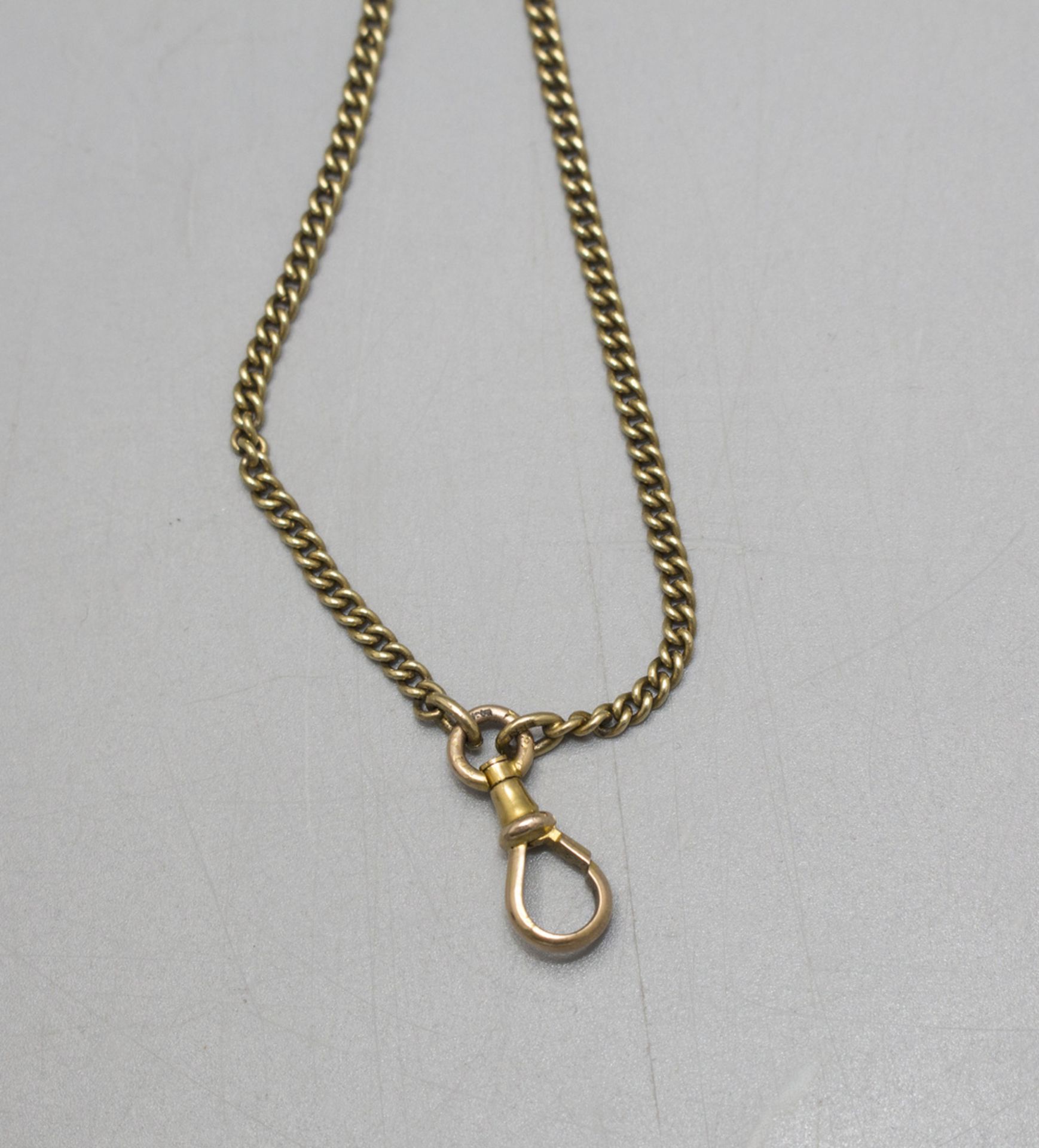 Taschenuhrkette / A 14 ct gold pocket watch chain, 20. Jh. - Bild 2 aus 3