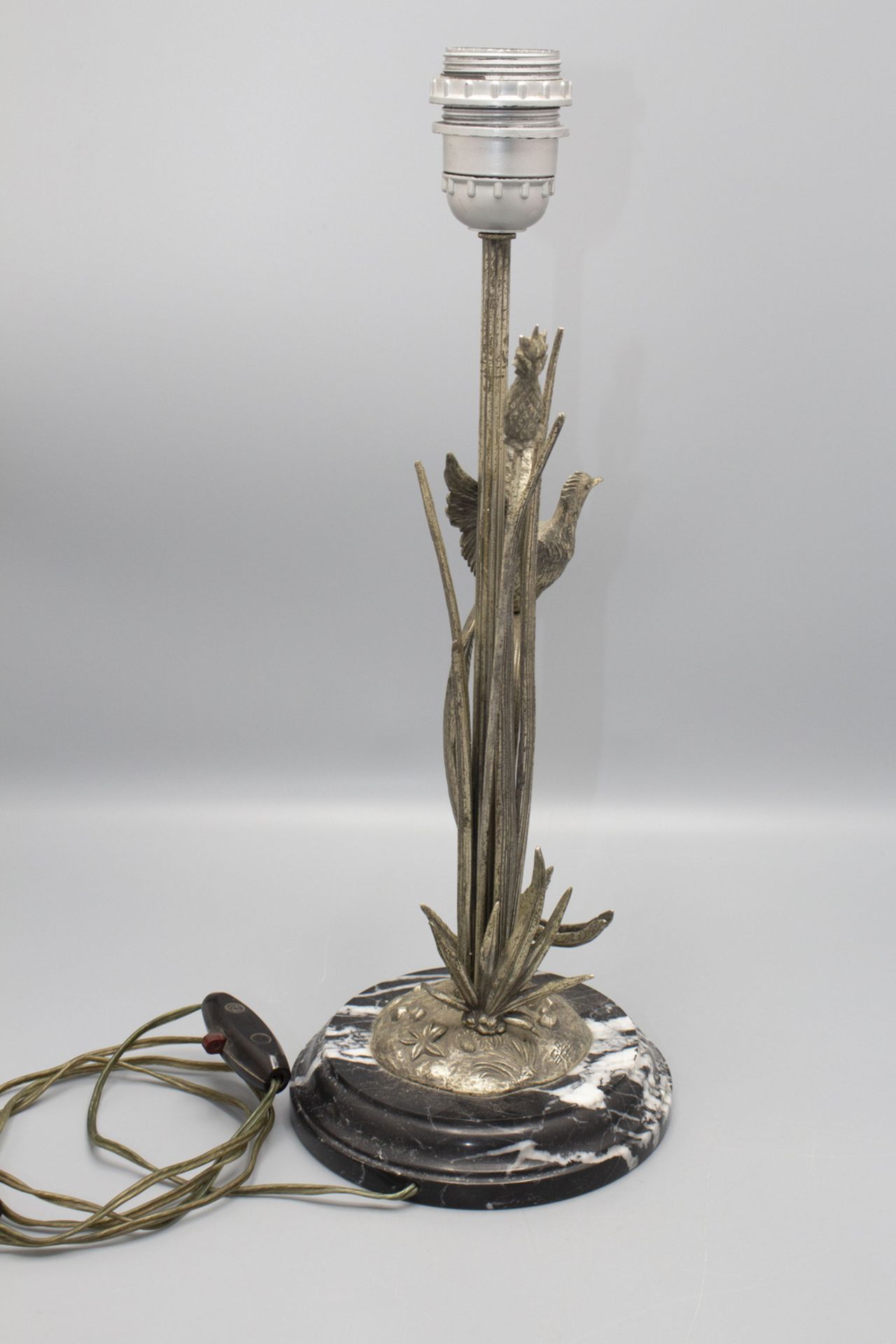Tischlampe mit Schilf und Paradiesvogel / A desk lamp with reed and a bird of paradise, S. ... - Image 4 of 6