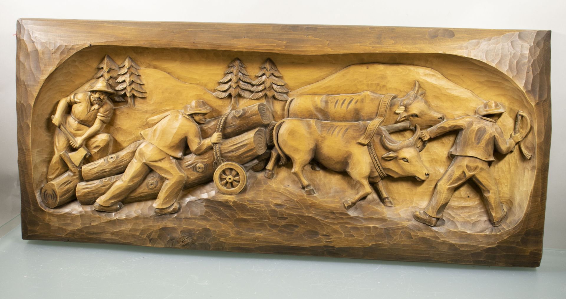 Konvolut aus 4 Heiligen und 2 Holzreliefs / A collection of 4 saints and 2 wooden reliefs - Image 7 of 7