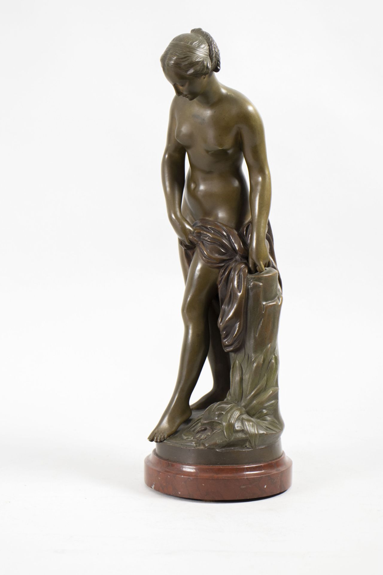 Die Badende, Bronzeskulptur nach Etienne Maurice Falconet (1716 -1791) - Bild 2 aus 7