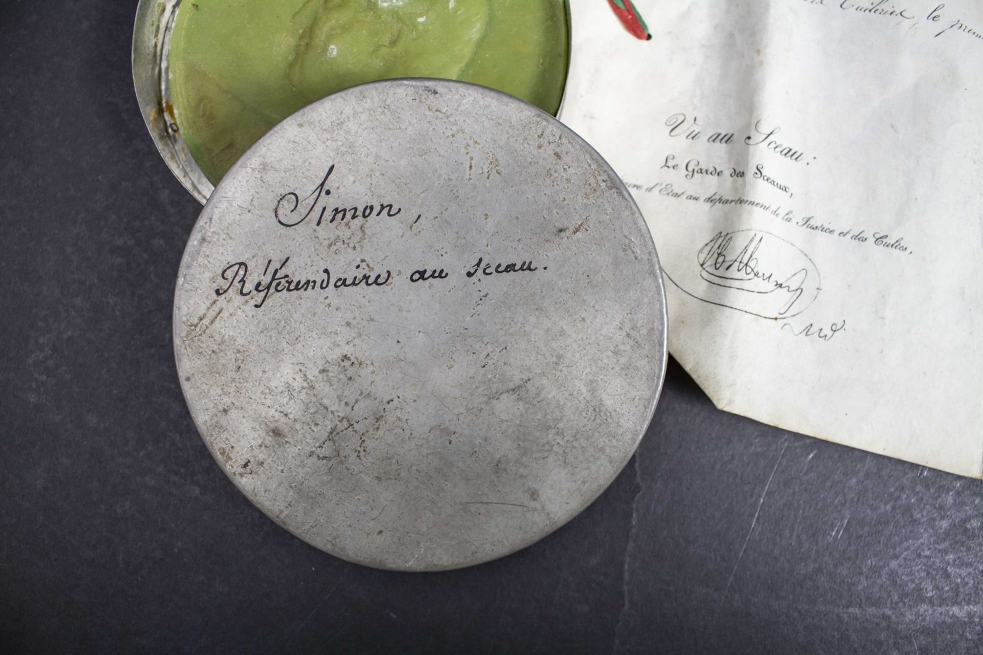 Heiratsurkunde mit Siegel und Autograph von Louis-Phillipe I. König von Frankreich ... - Bild 2 aus 5