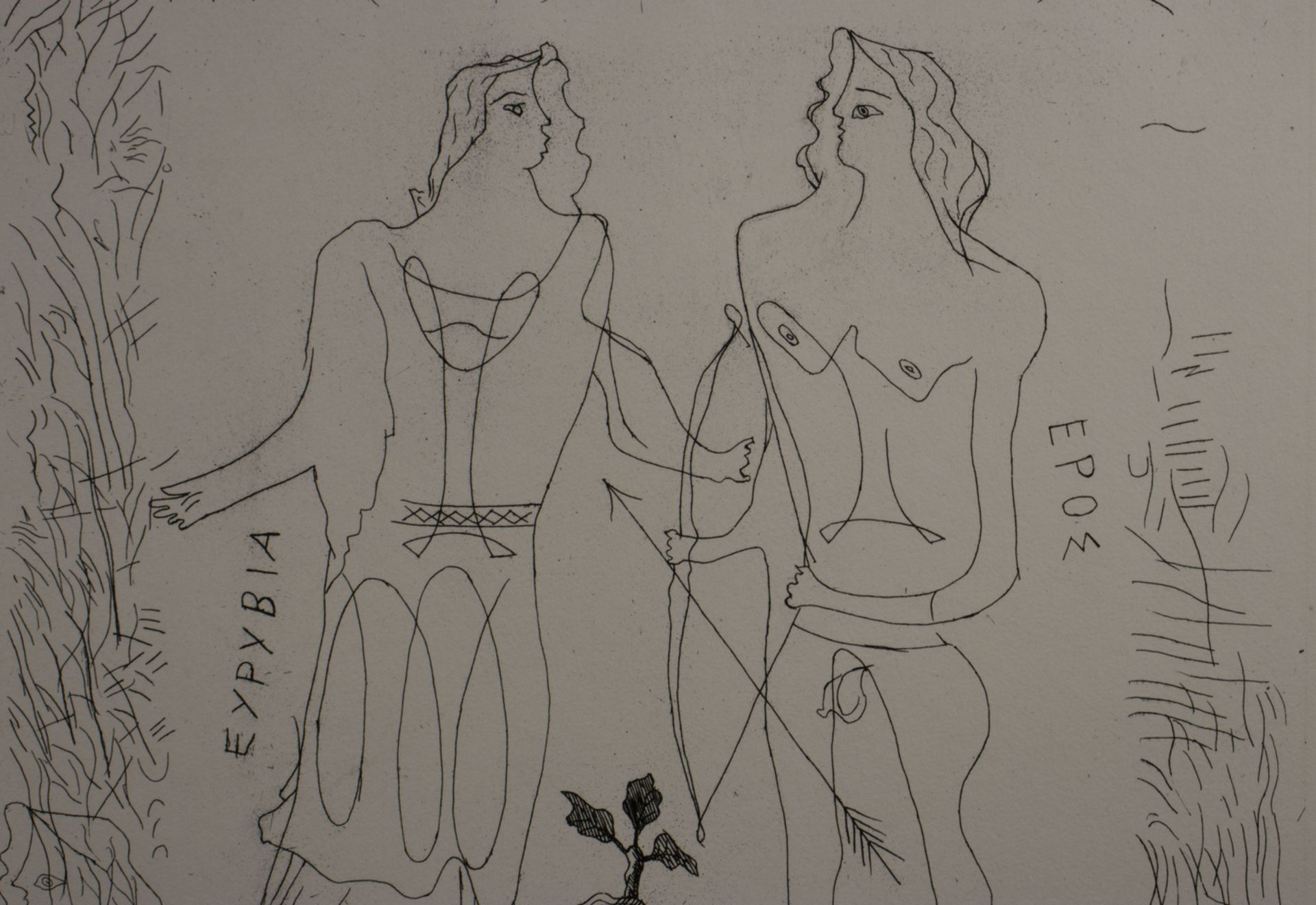 Georges BRAQUE (1882-1963), 'Eurybia et Eros', aus: 'Théogonie d'Hésiod' - Bild 3 aus 6