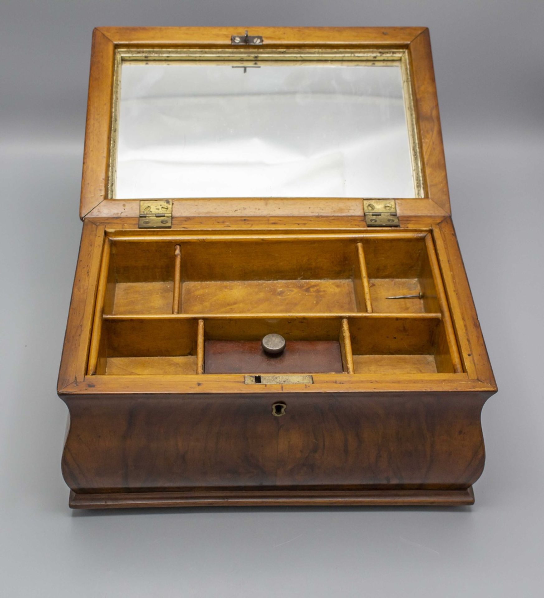 Biedermeier Nähkästchen / A Biedermeier sewing box, um 1830/1840 - Bild 6 aus 9