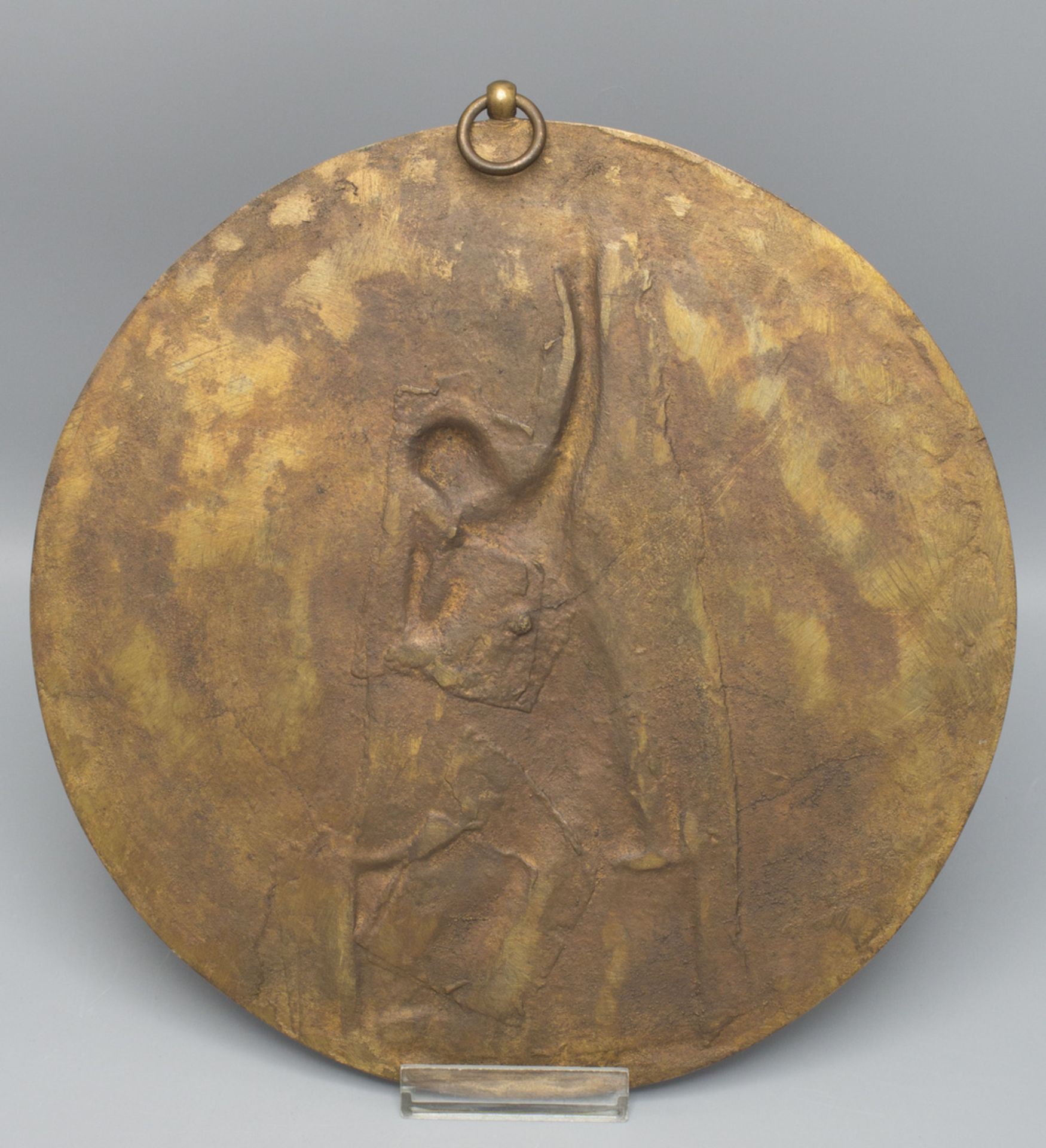 Jugendstil Bronzeplatte / An Art Nouveau bronze plate 'Patrie, Courage, Moralité', Alphée ... - Bild 2 aus 4