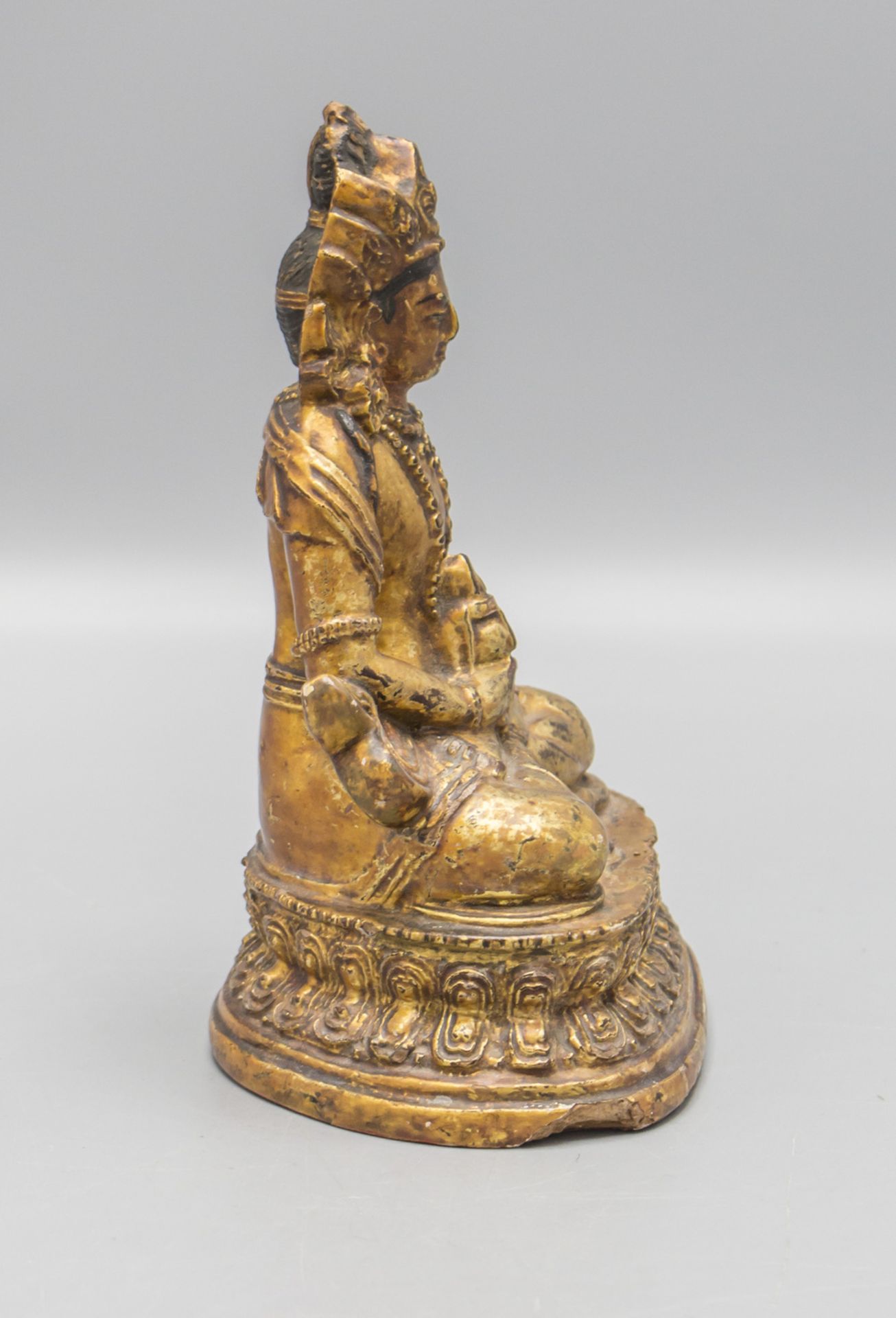 Sitzender Buddha / A sitting Buddha, 18. Jh. - Image 4 of 5