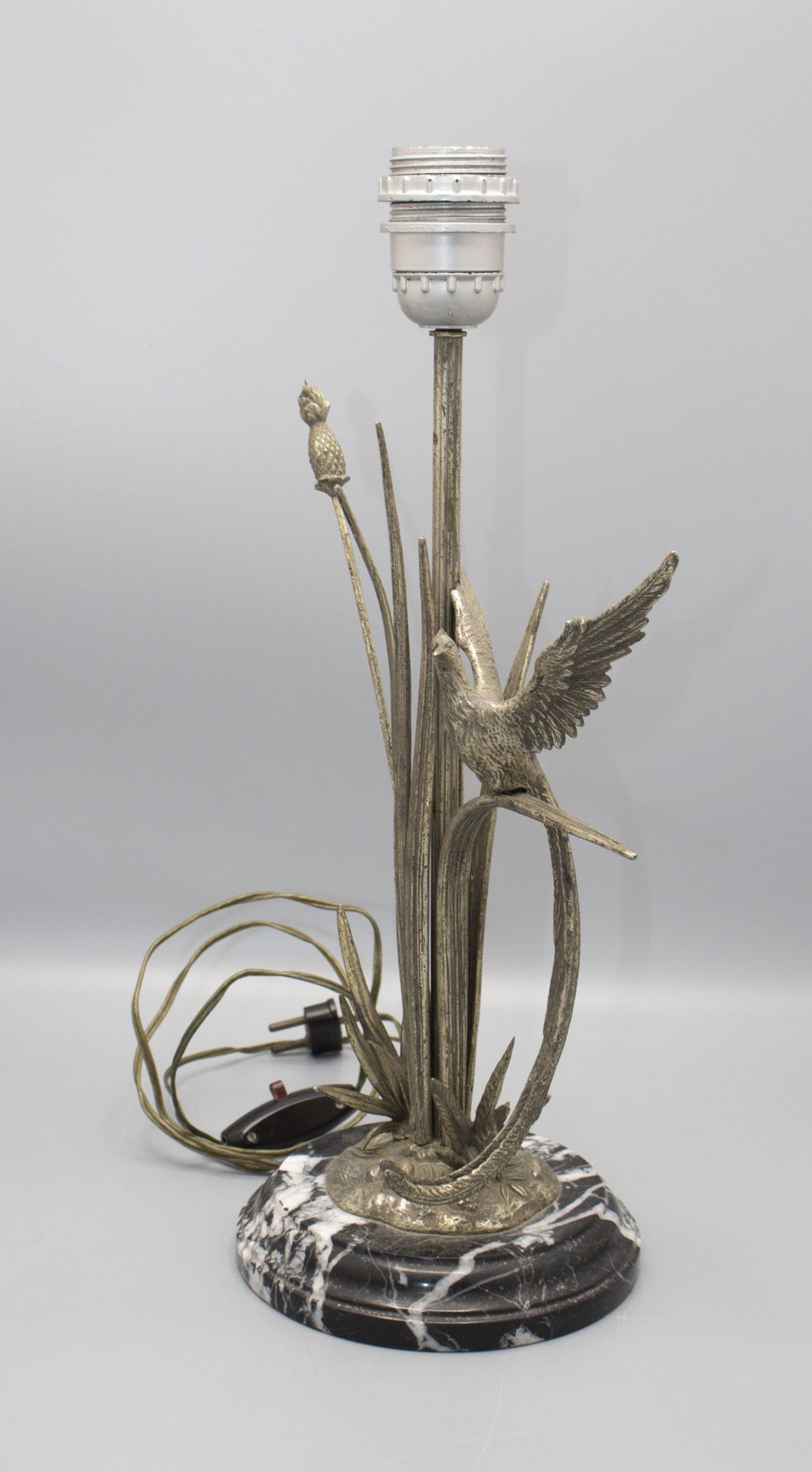 Tischlampe mit Schilf und Paradiesvogel / A desk lamp with reed and a bird of paradise, S. ... - Image 2 of 6