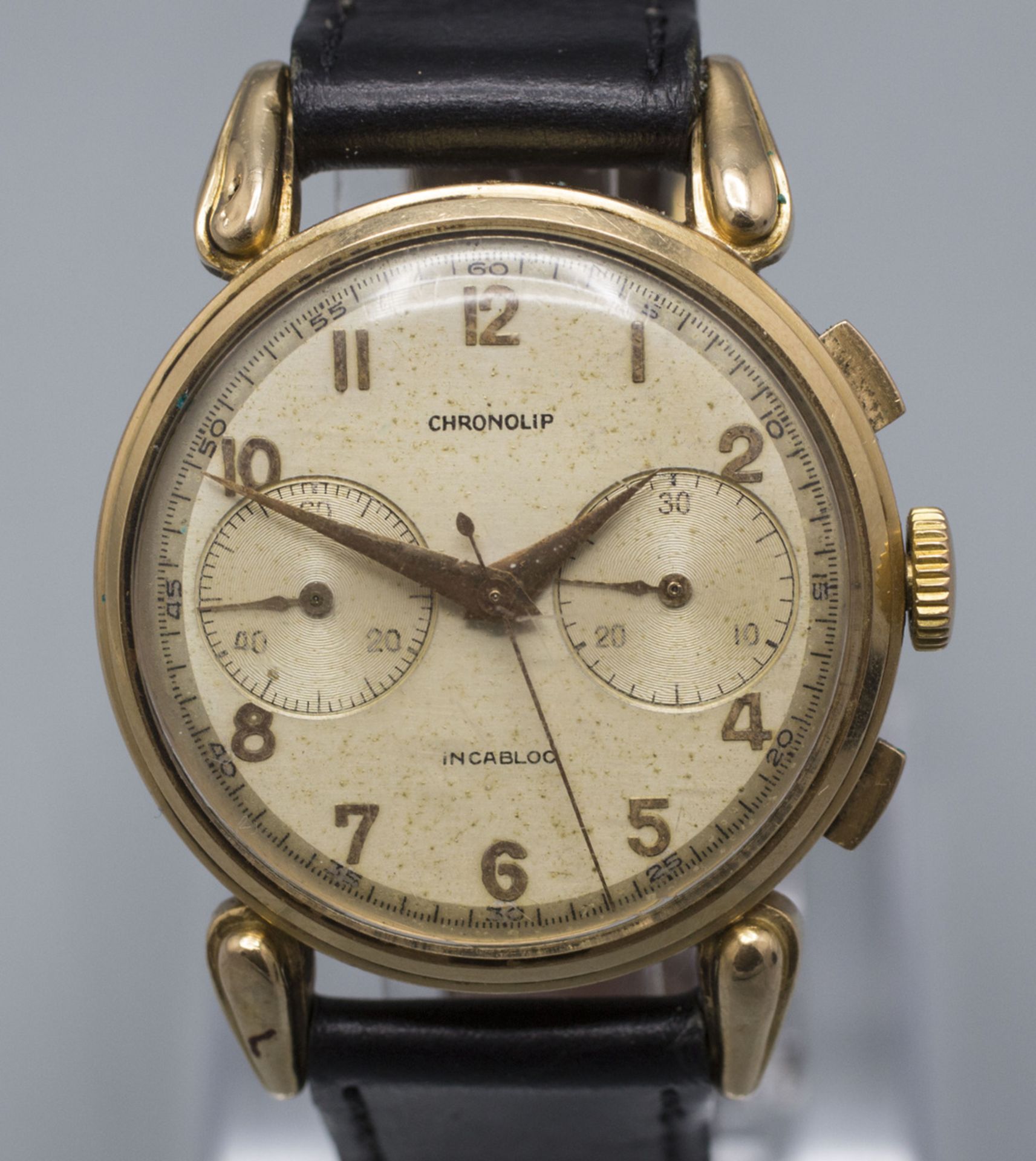 Chronograph, Lip, CHRONOLIP, um 1950 - Bild 2 aus 6