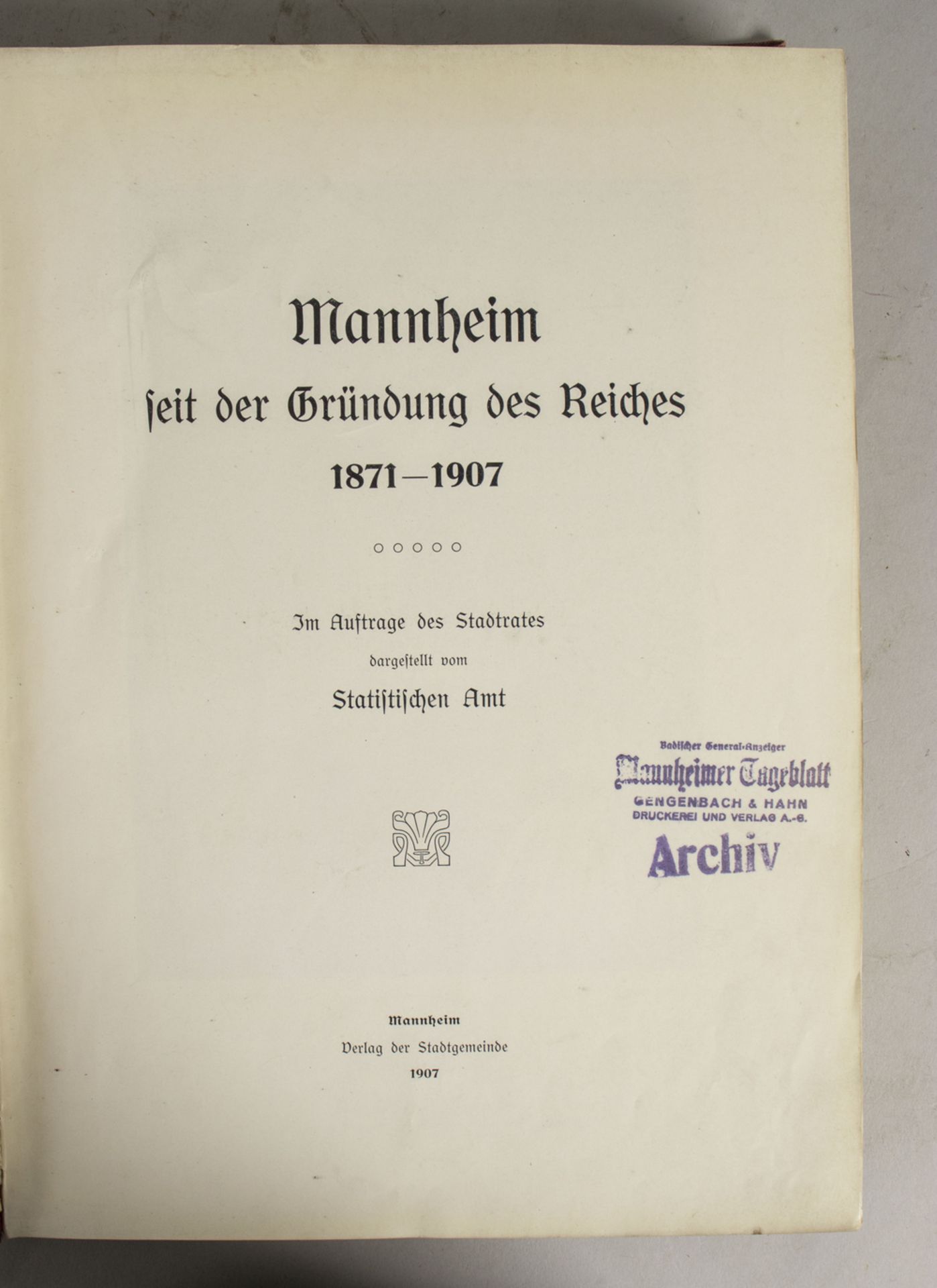 3 Bücher 'Mannheim' / 3 books 'Mannheim' - Image 2 of 7