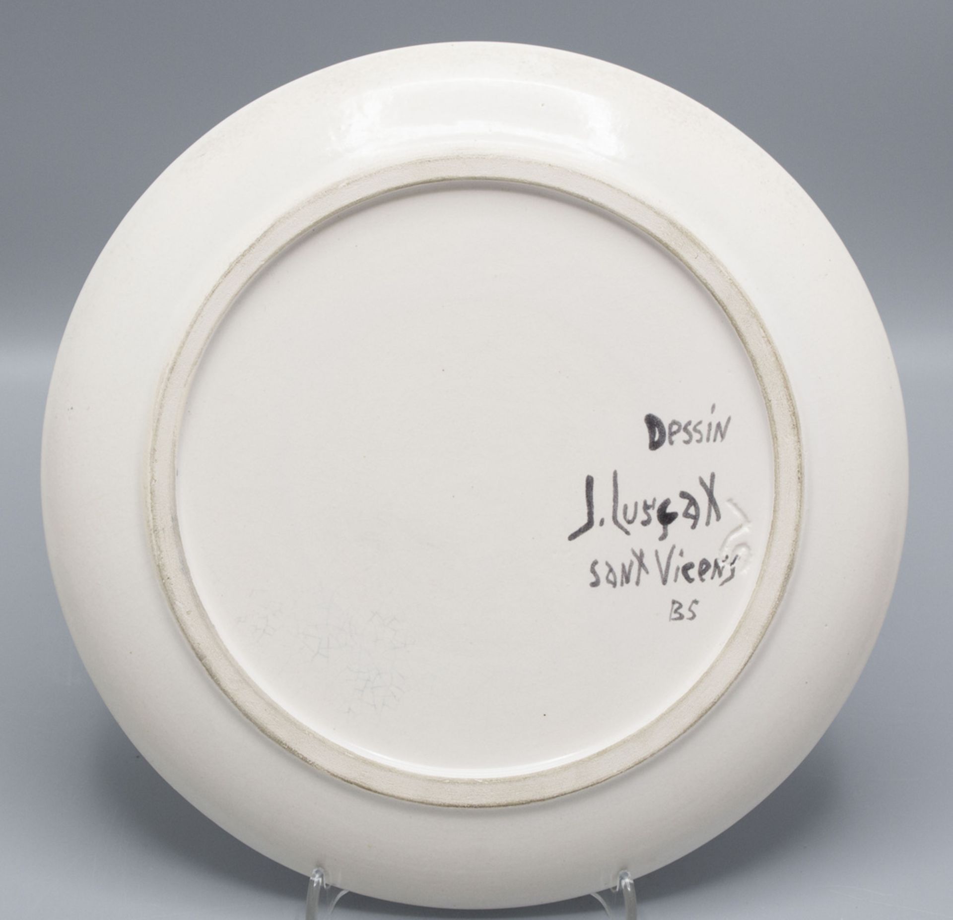Keramik-Künstlerteller / An artist ceramic plate, Jean Lurcat (Bruyères 1892-1966 ... - Bild 2 aus 2