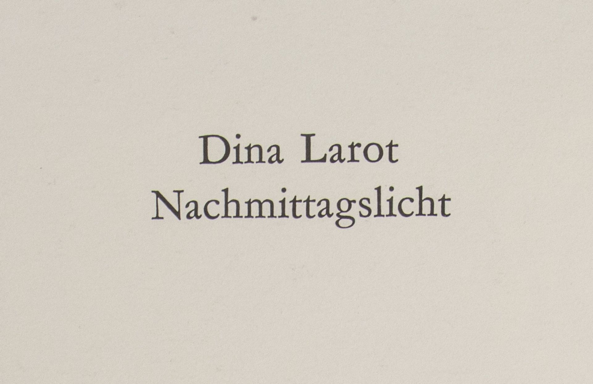 Dina Larot: 'Nachmittagslicht' / 'Afternoon-Light', Wien, 1977 - Image 4 of 7