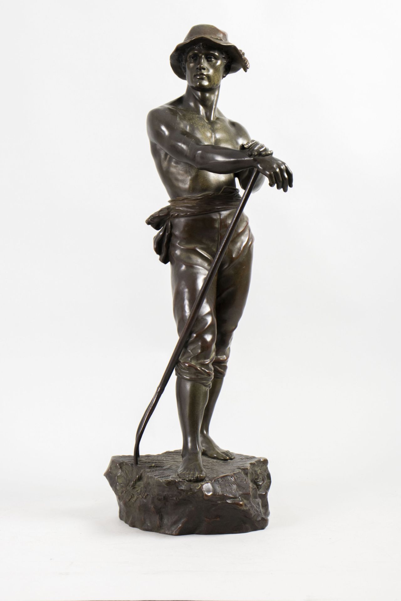 Charles Octave LEVY (1840-1899), Le Faneur (Der Heuwender) / Bronze sculputure 'The hay turner'