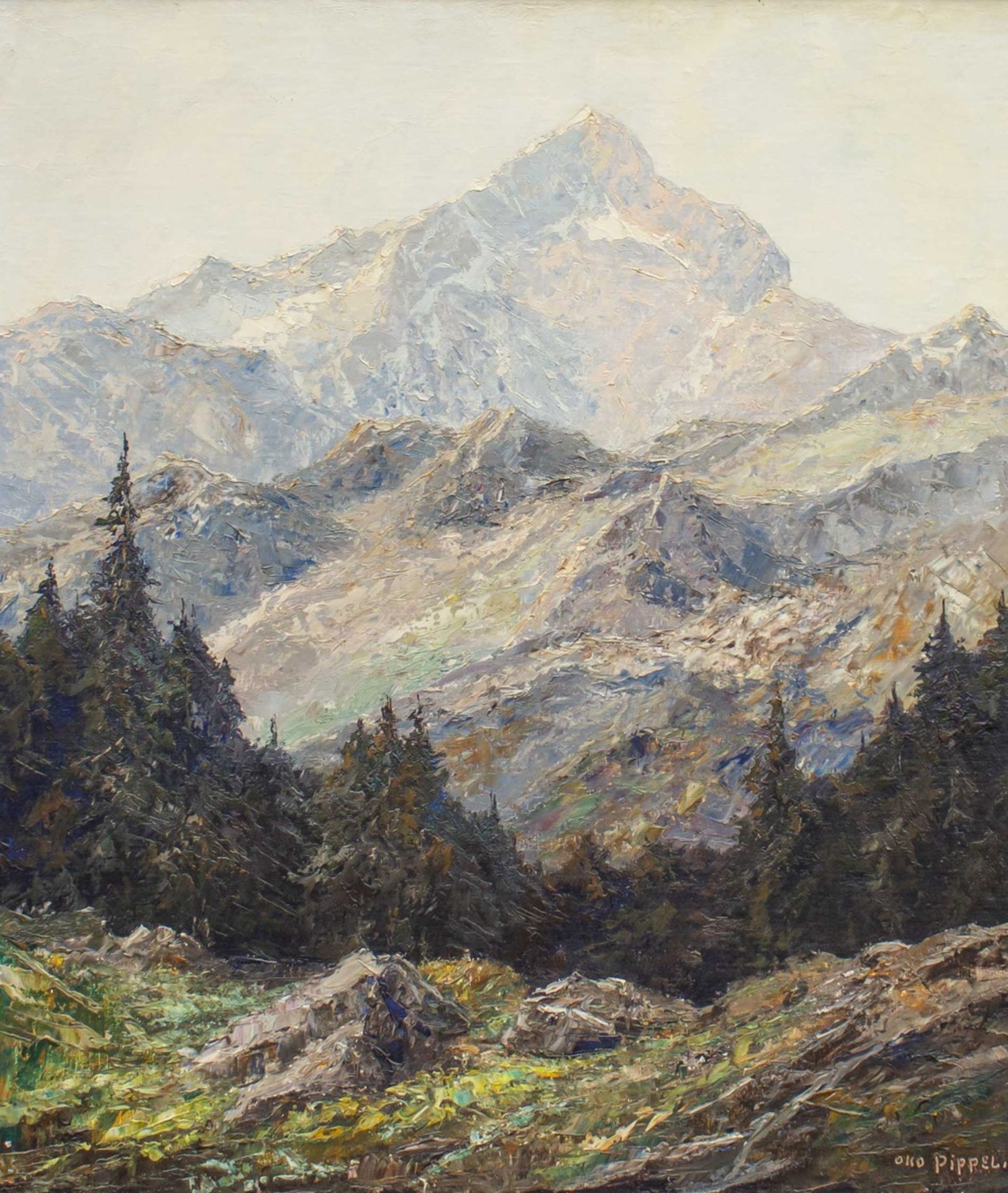 Otto PIPPEL (1878-1960), 'Die Alpspitze bei Garmisch' / 'The Alp top near Garmisch'