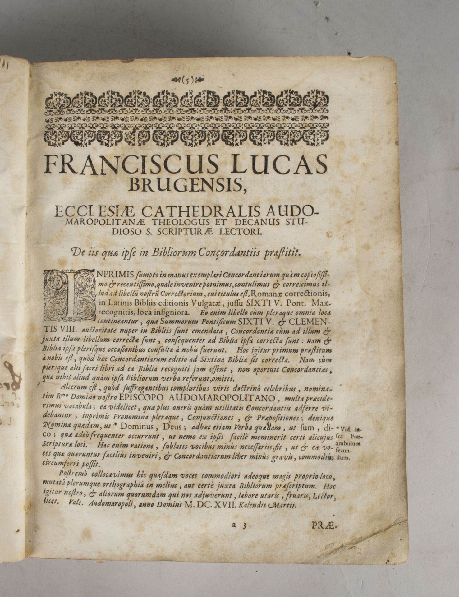 'Sacrorum Bibliorum Concordantiae, Hugonis Cardinalis, Ordinis Praedicatorum', Mainz, 1685 - Image 2 of 4