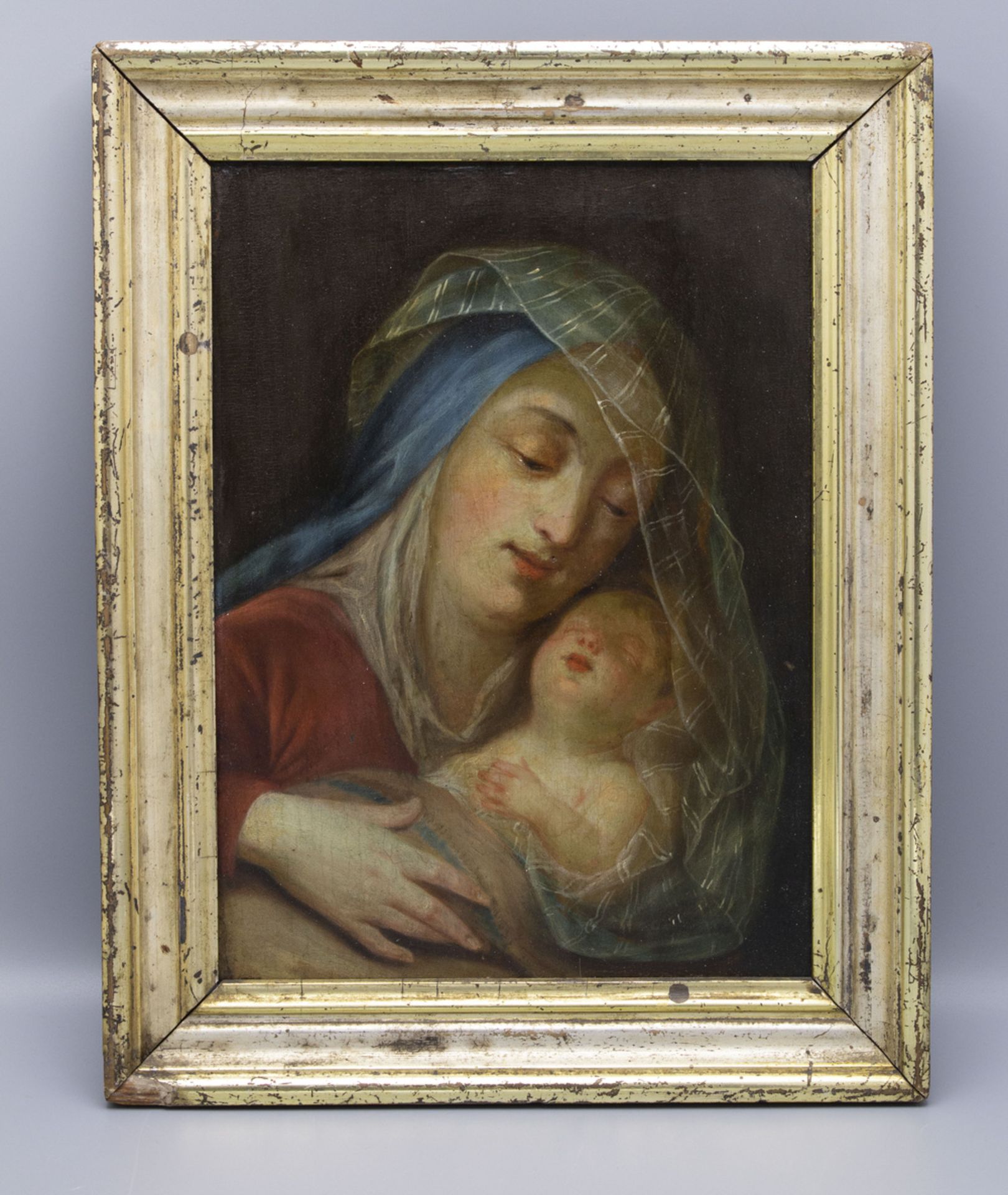 Balthasar BESCHEY (1708-1776), 'Maria mit Jesuskind' / 'Mary with newborn Jesus' - Bild 2 aus 3