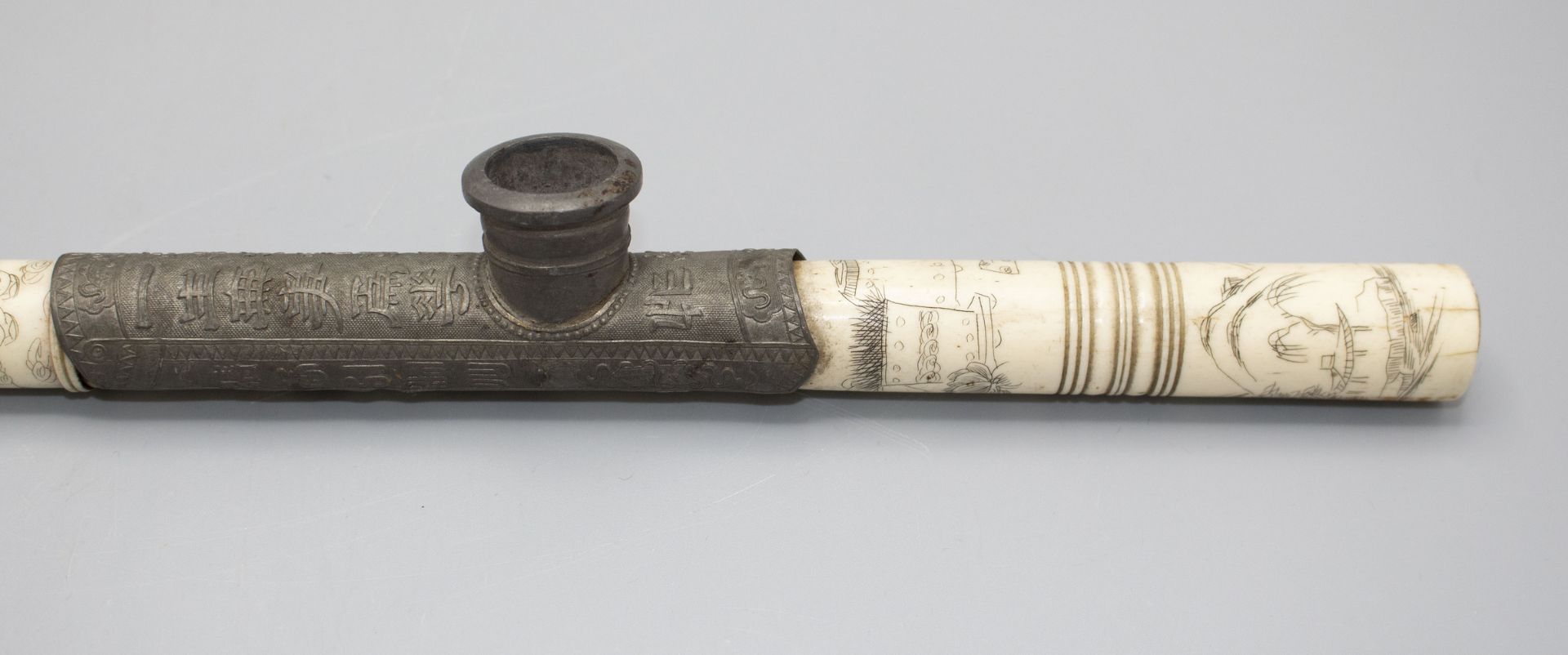 Opiumpfeife / An opium pipe, China, wohl 19. Jh. - Bild 3 aus 5