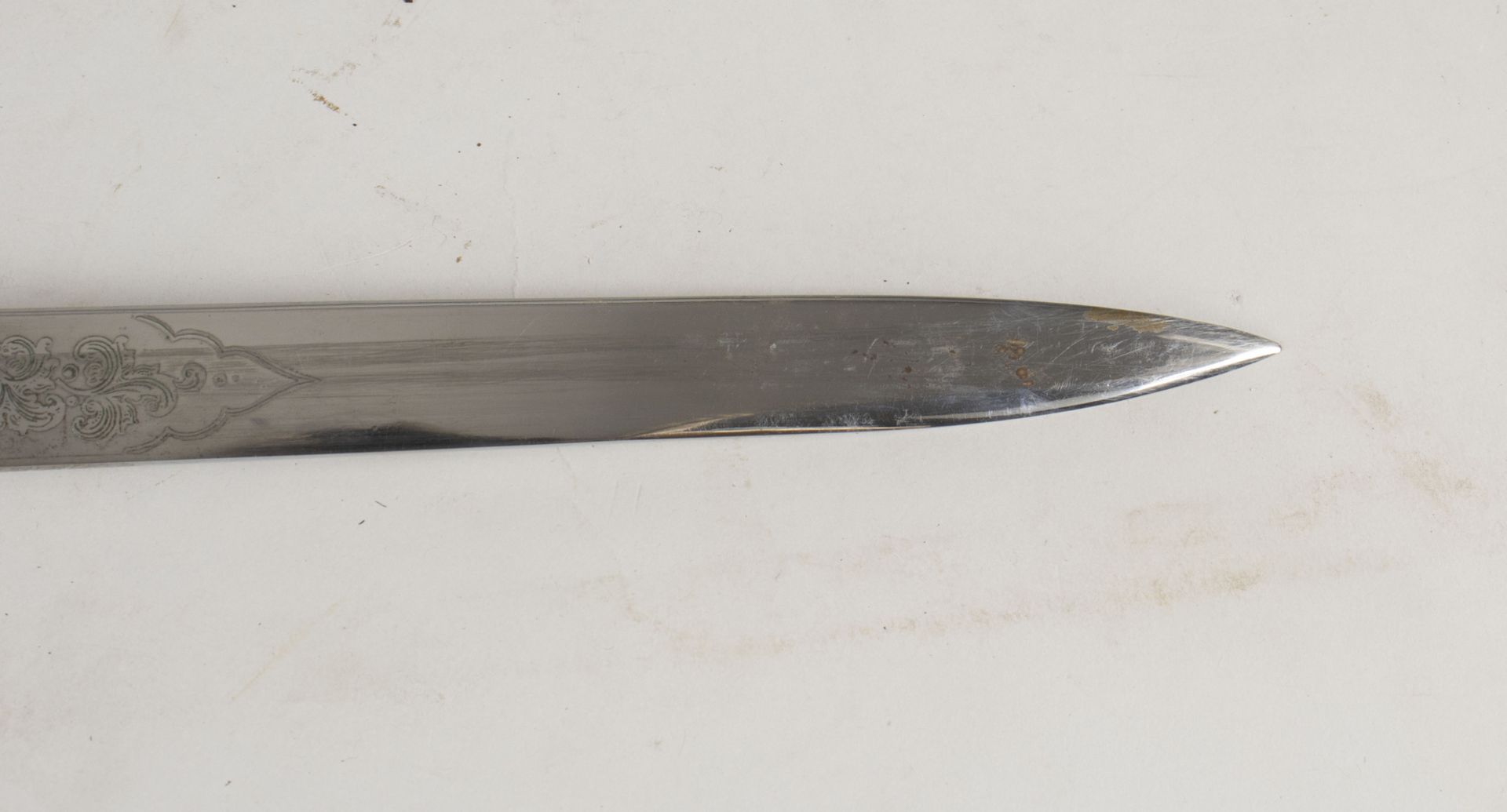 Hirschfänger mit Beimesser / A hunting knife with additional knife, deutsch, Ende 19. Jh. - Bild 6 aus 6