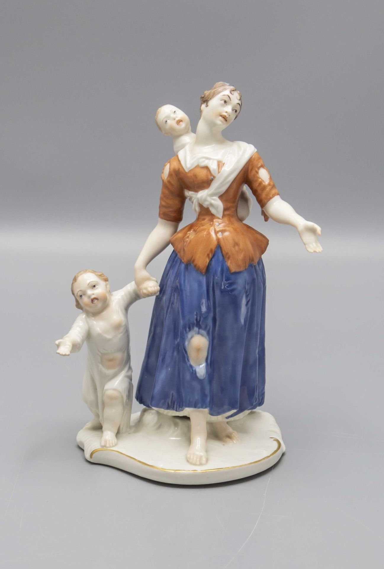 Bettlerin mit zwei Kindern / A begging woman with two children, Franz Anton Bustelli, ... - Bild 2 aus 5