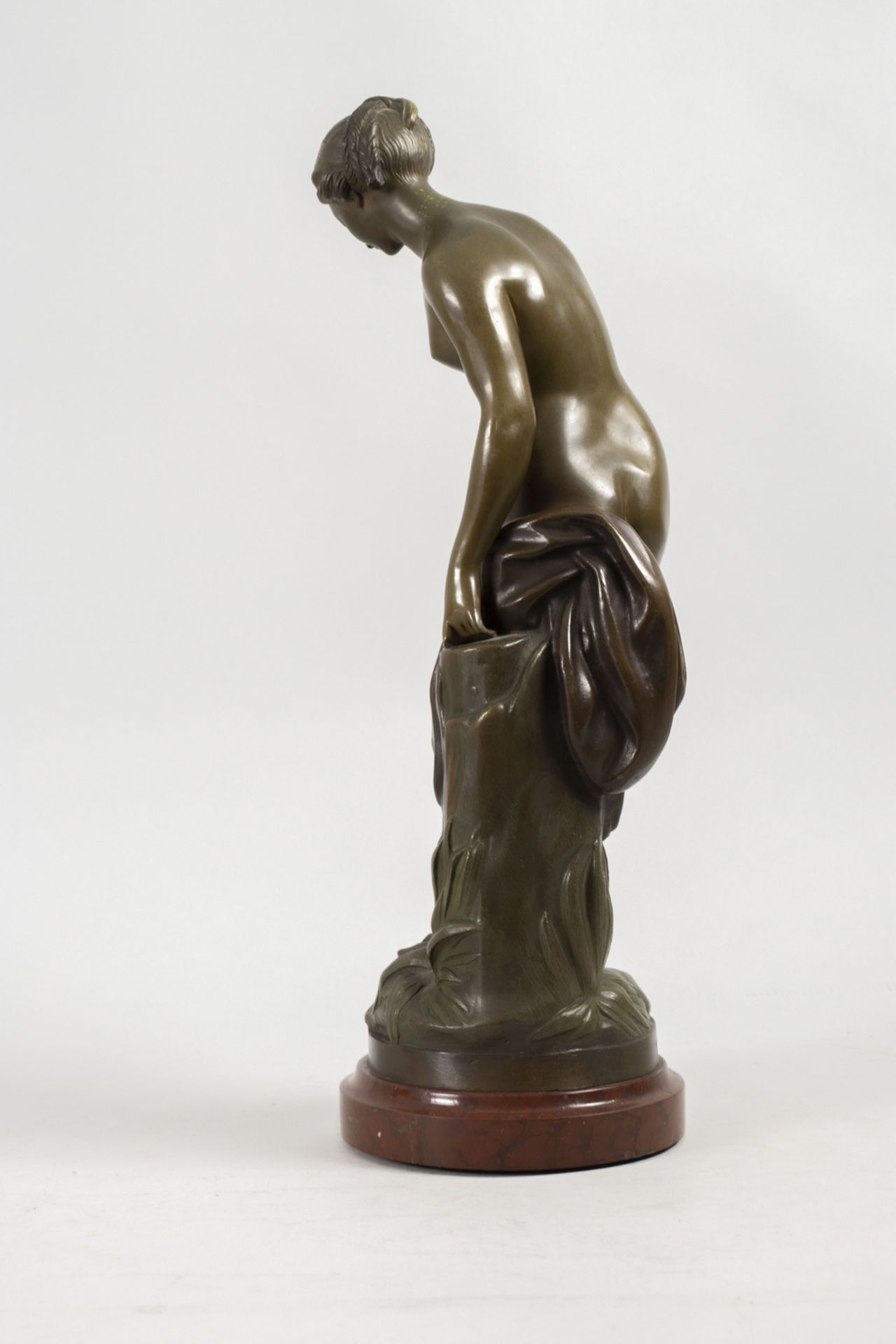 Die Badende, Bronzeskulptur nach Etienne Maurice Falconet (1716 -1791) - Bild 3 aus 7