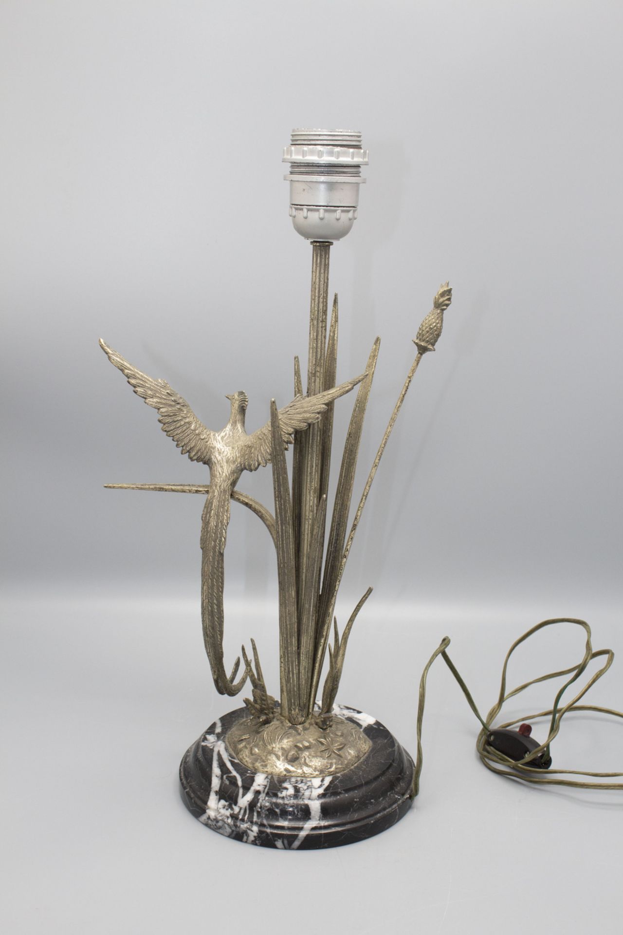 Tischlampe mit Schilf und Paradiesvogel / A desk lamp with reed and a bird of paradise, S. ... - Image 3 of 6