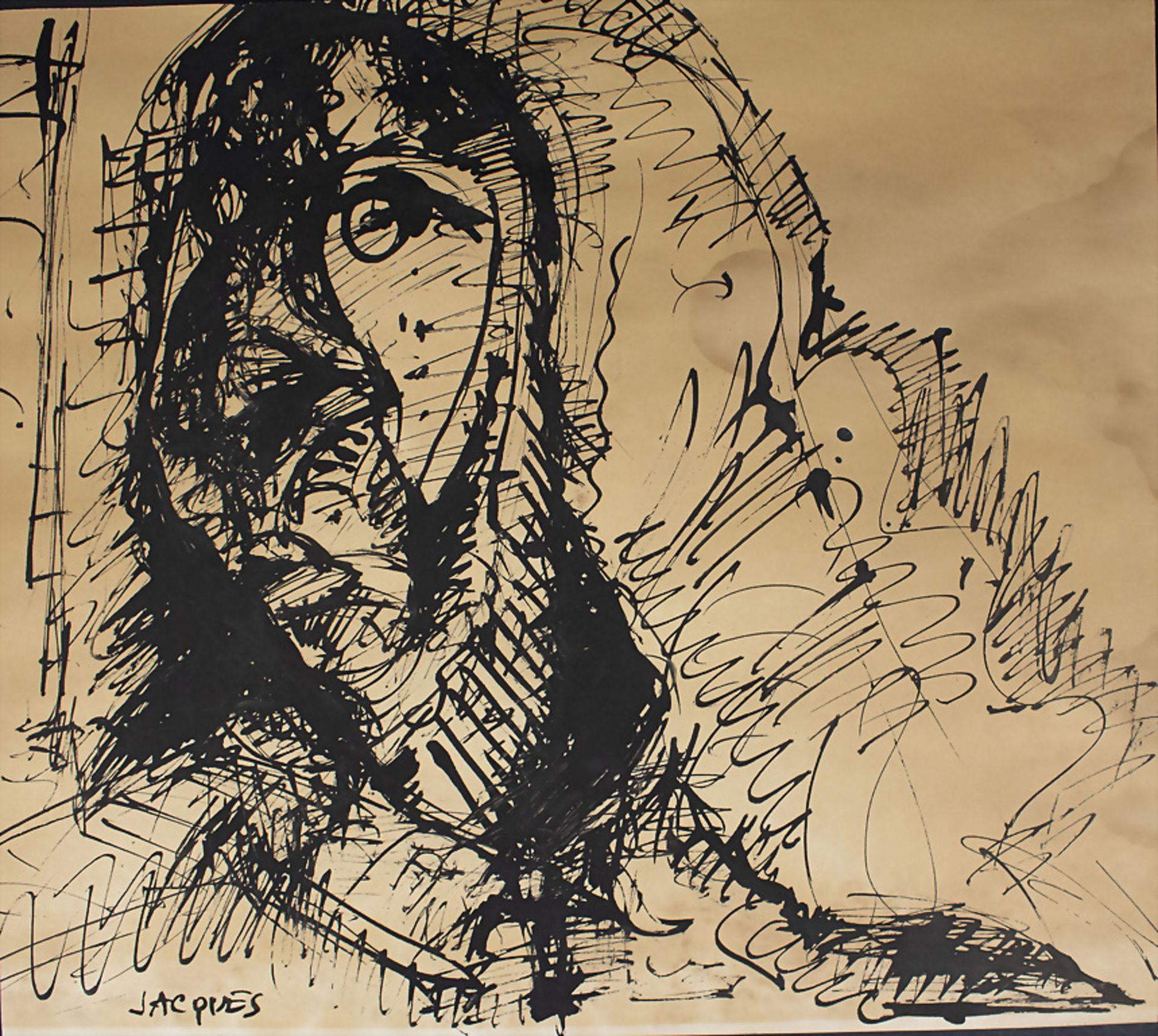 Jaques GRINBERG (1941-2011), 'Porträtkopf' / 'A portrait head'