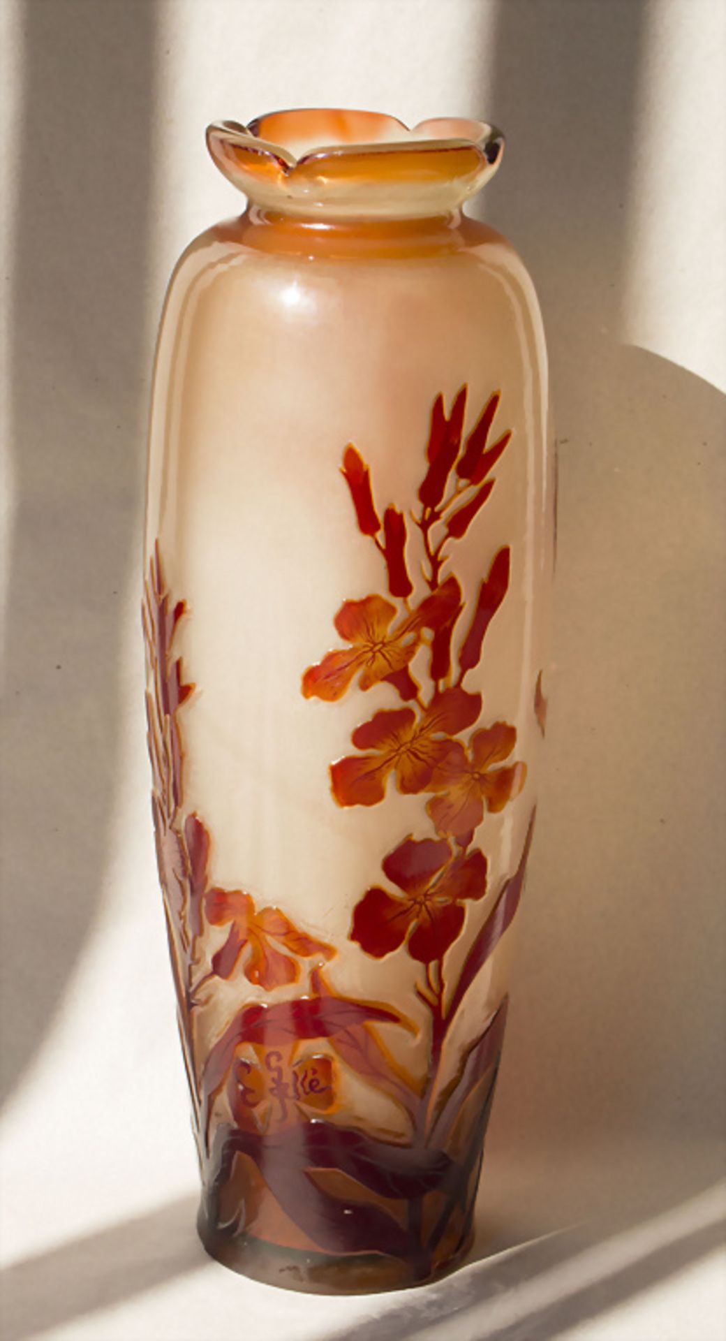 Jugendstil Vase / An Art Nouveau vase, Emile Gallé, Ecole de Nancy, 1898-1904 - Bild 3 aus 6