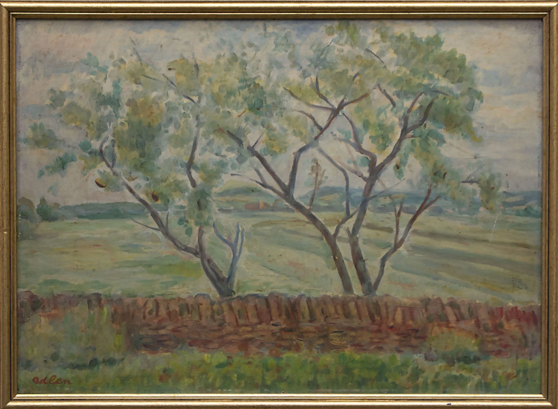 Michel ADLEN (1898-1980), 'Landschaft mit Bäumen' / 'landscape with trees', 1945