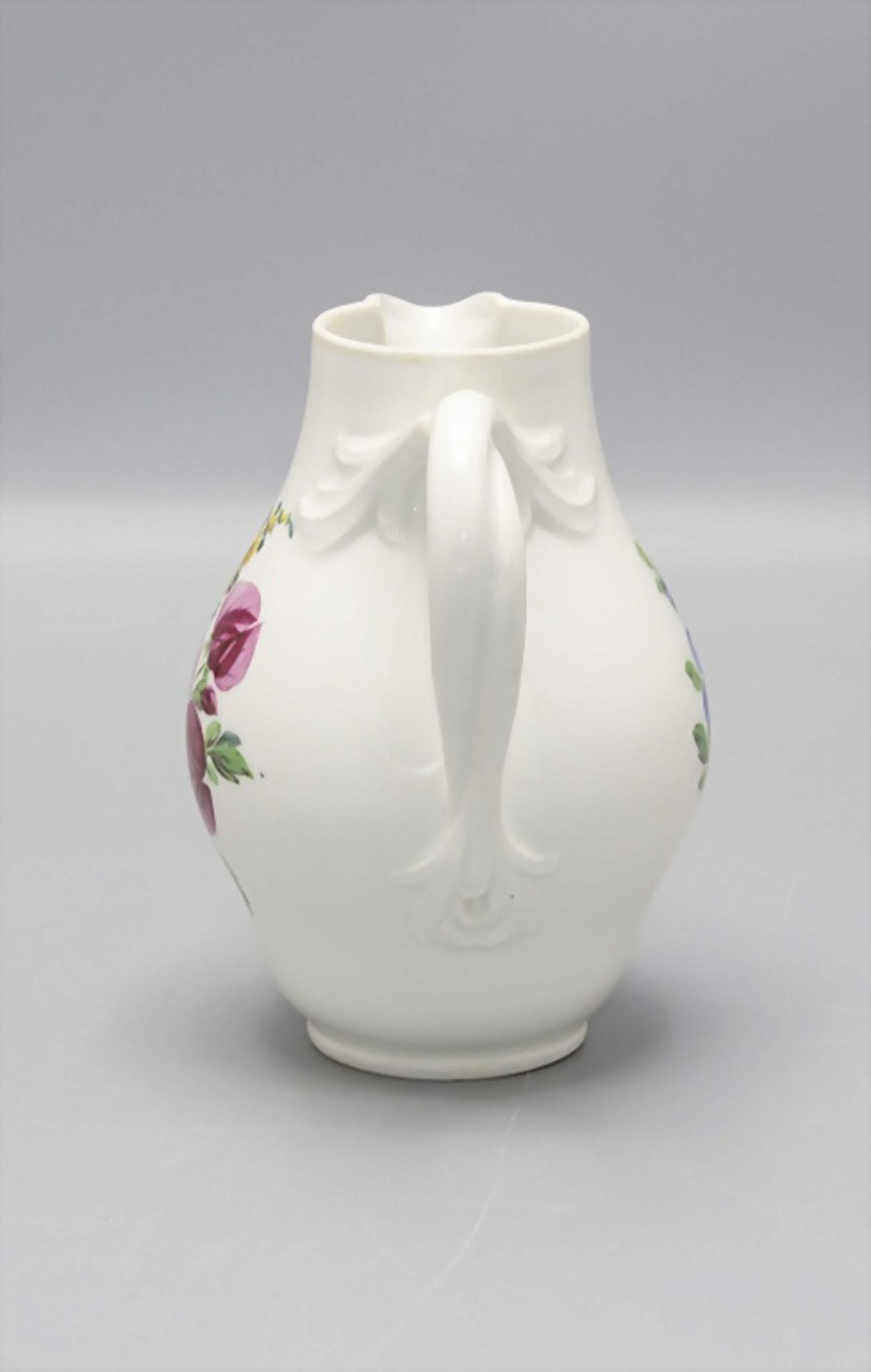 Milchkännchen mit Blumenbouquet / A milk jug with flower bouquet, Meissen, Marcolini-Periode, ... - Image 4 of 5