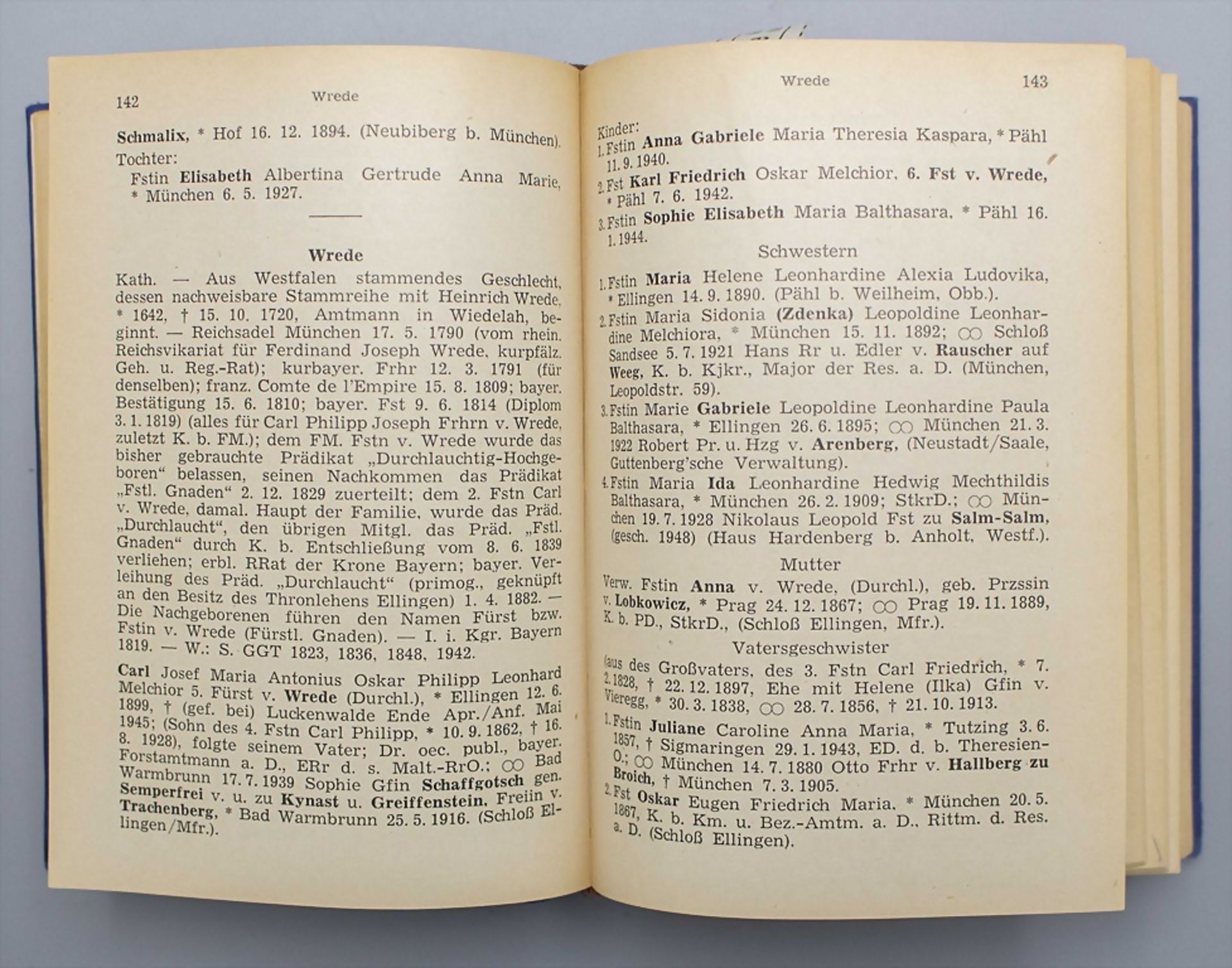 Genealogisches Handbuch des in Bayern immatrikulierten Adels, 1950-1952 - Image 3 of 6