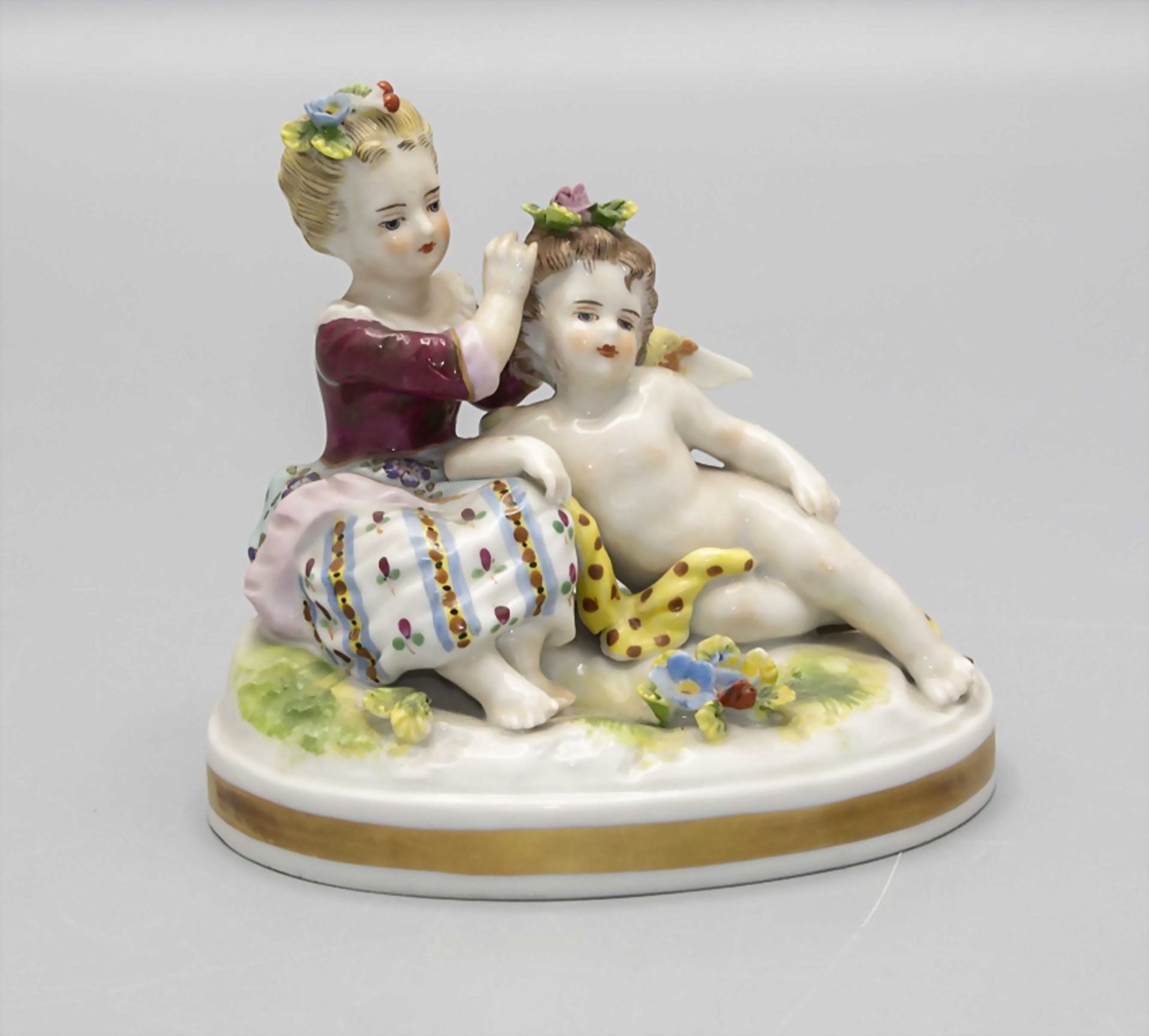 3 Figurengruppen / 3 porcelain figures, Volkstedt-Rudolstadt, 1. Hälfte 20. Jh. - Bild 5 aus 10