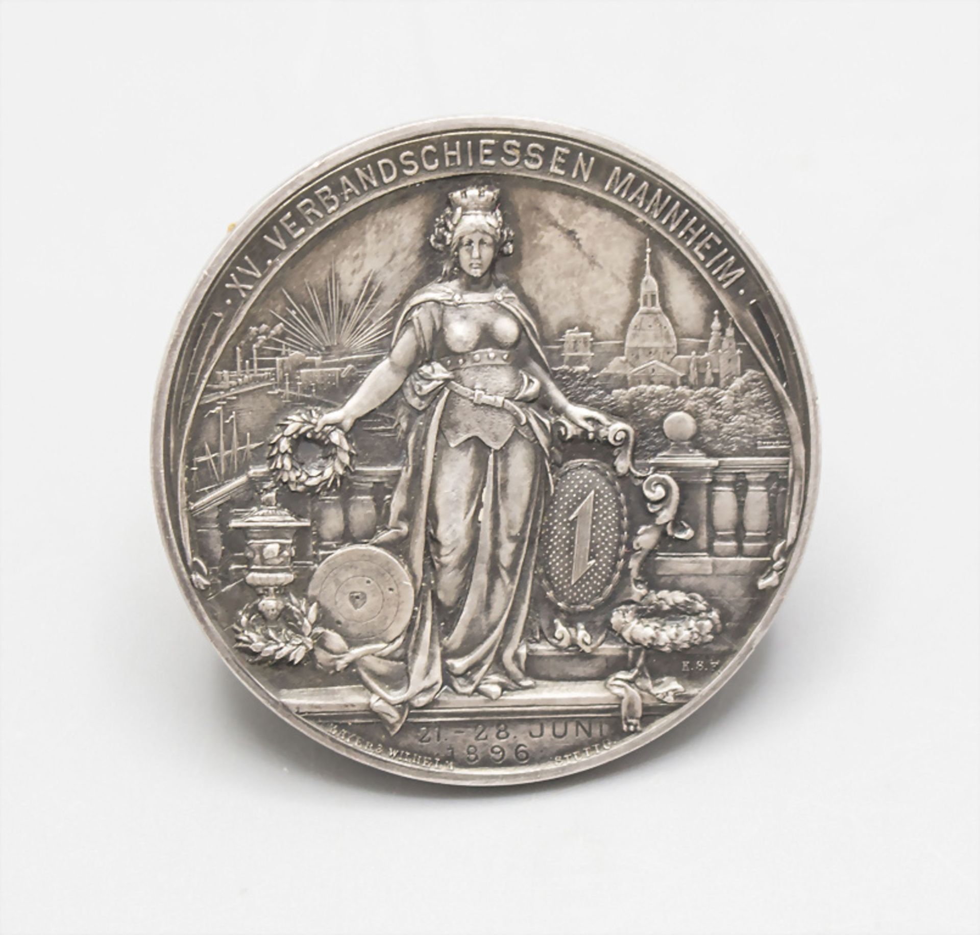 Mannheim Medaille Verbandsschießen, 1896 - Image 2 of 2