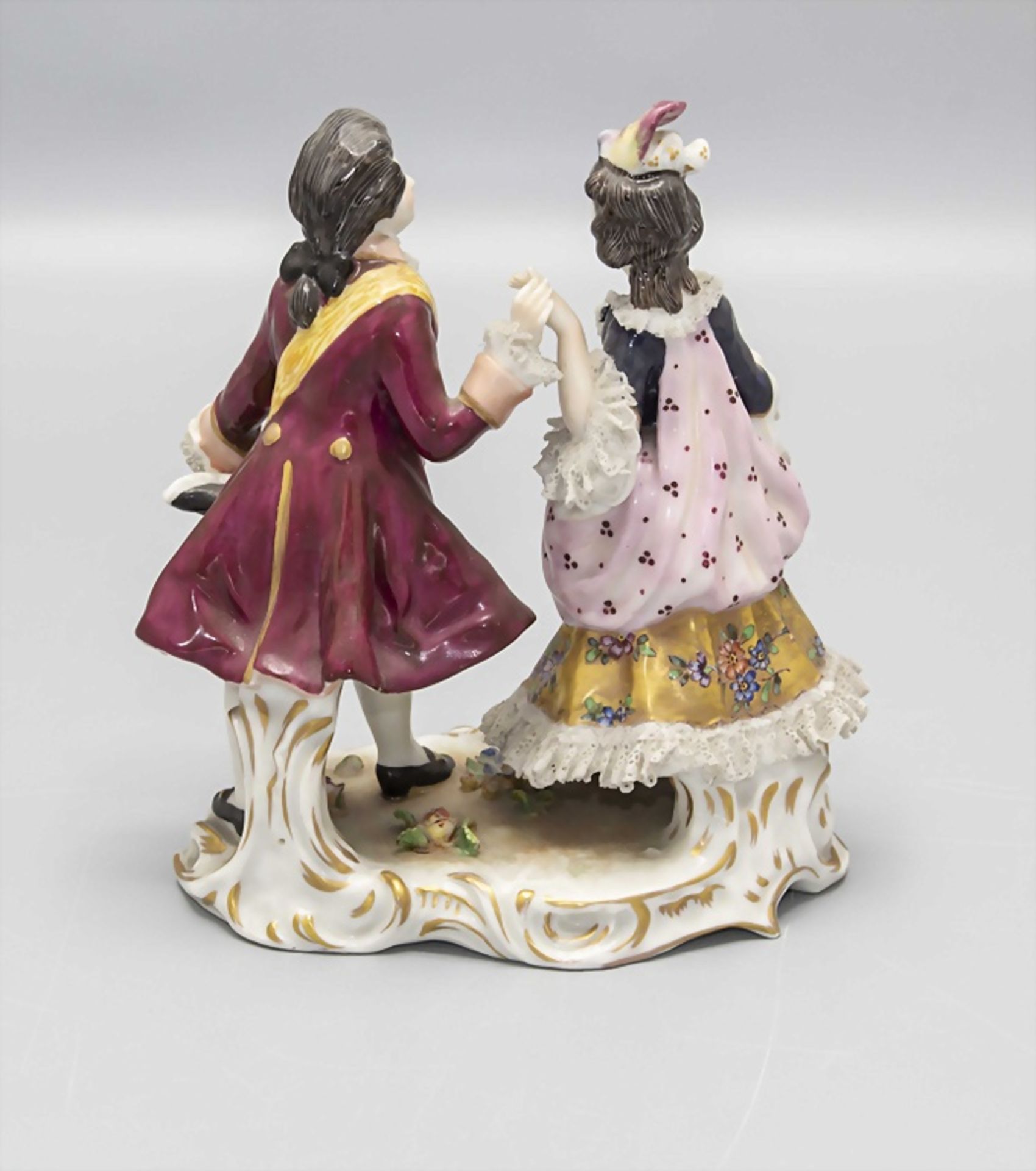 3 Figurengruppen / 3 porcelain figures, Volkstedt-Rudolstadt, 1. Hälfte 20. Jh. - Bild 3 aus 10