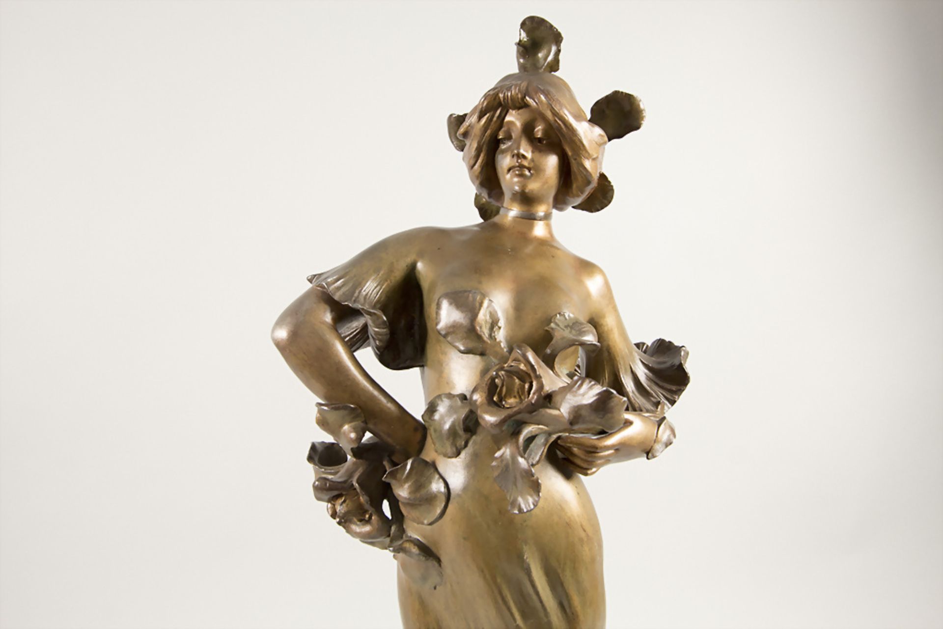 Lucien Charles Edouard ALLIOT (1877-1967), Jugendstil Skulptur 'Flora' / Art Nouveau sculpture ... - Image 7 of 10
