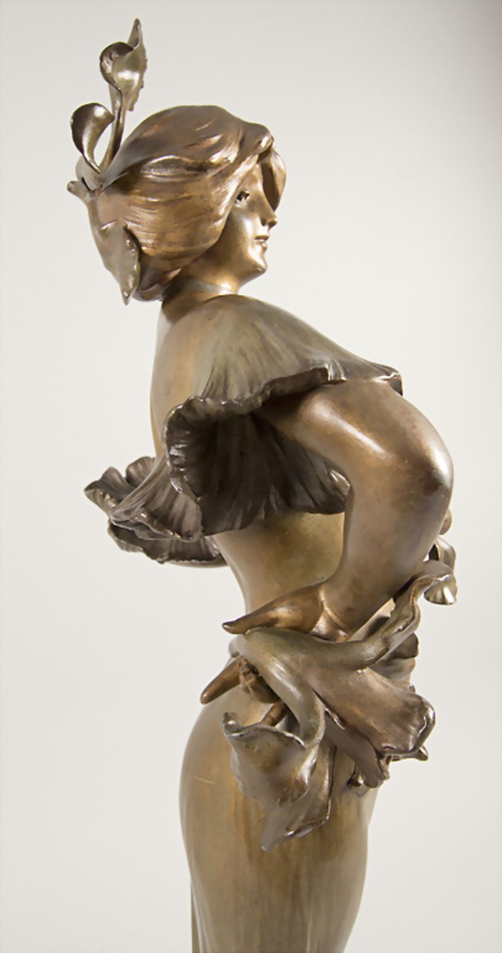 Lucien Charles Edouard ALLIOT (1877-1967), Jugendstil Skulptur 'Flora' / Art Nouveau sculpture ... - Bild 9 aus 10