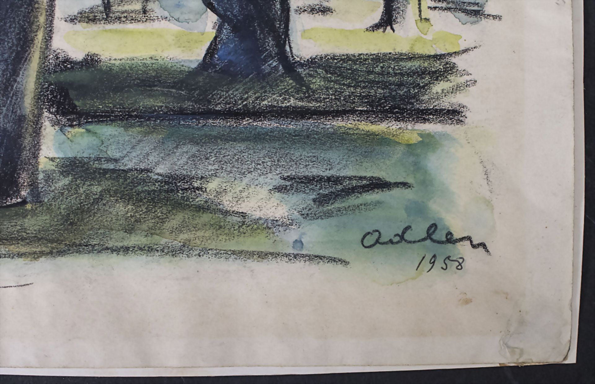 Michel ADLEN (1898-1980), 'Hain bei Cros de Cagnes' / 'A grove by Cros de Cagnes', 1958 - Bild 4 aus 5