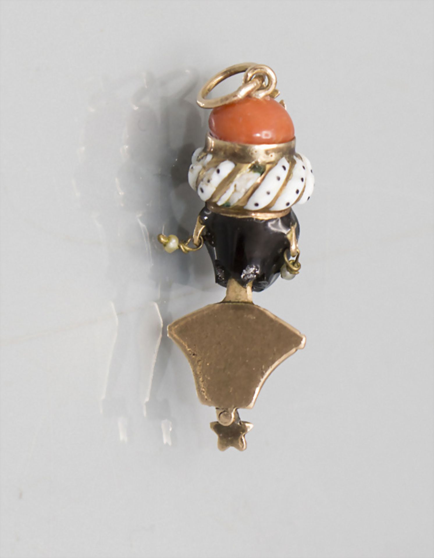 Mohr als Anhänger / A blackamoor as pendant, um 1900 - Image 2 of 2