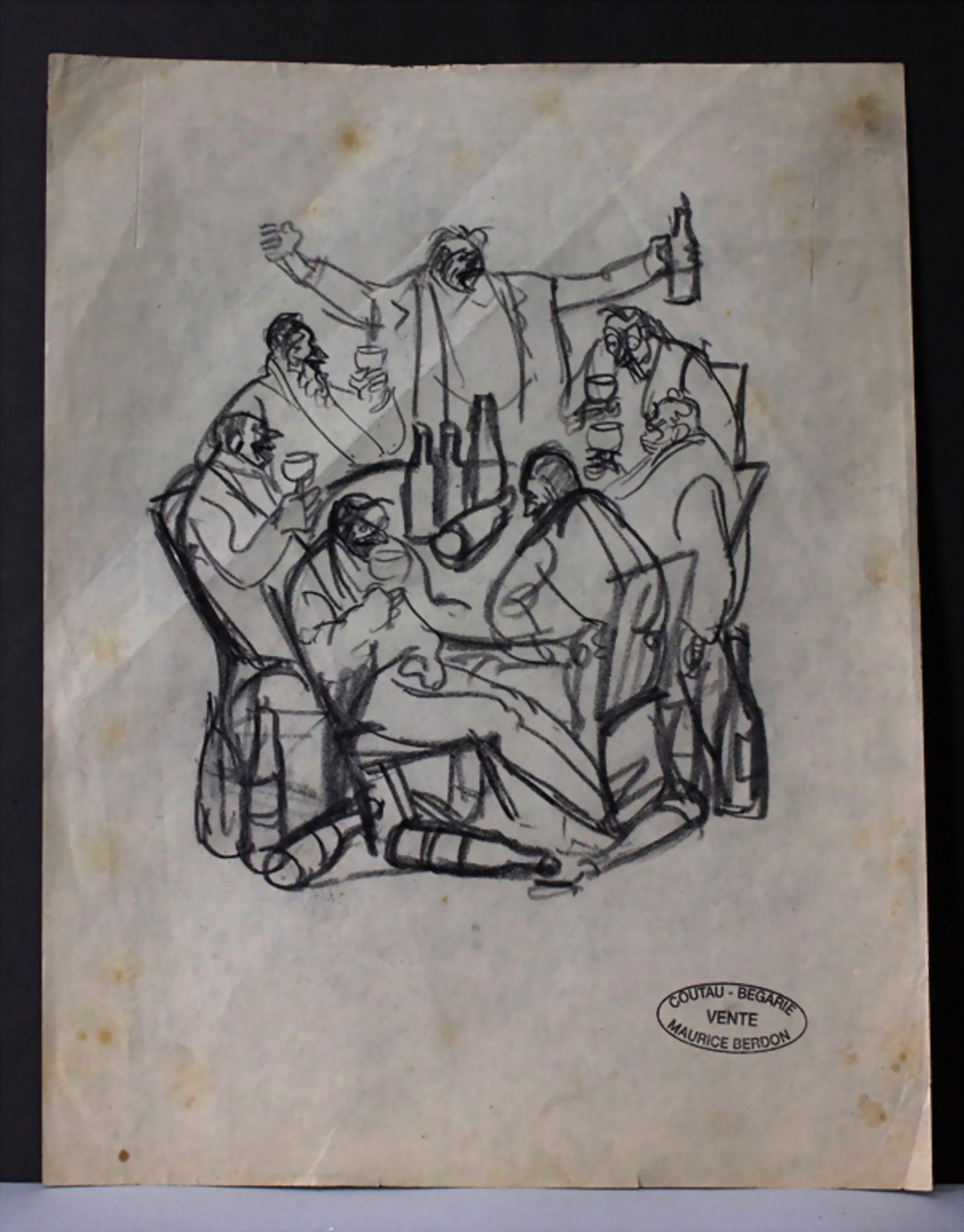 Maurice Berdon, 4 Zeichnungen / 4 drawings, 20. Jh. - Image 3 of 5