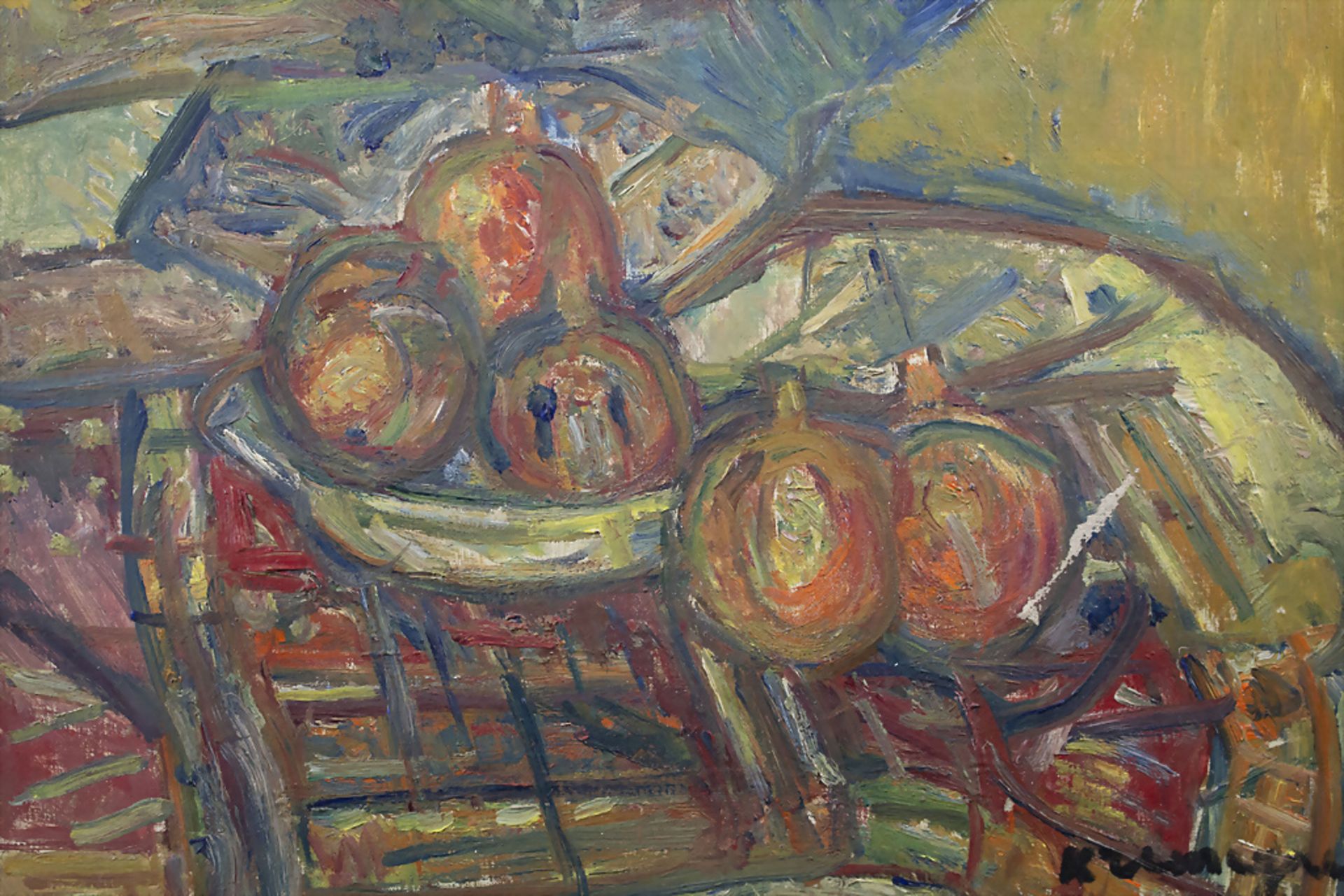 Pinchus KREMEGNE (1890-1981), 'Stillleben mit Zitrusfrüchten' / 'Still life with citrus fruits' - Image 3 of 5