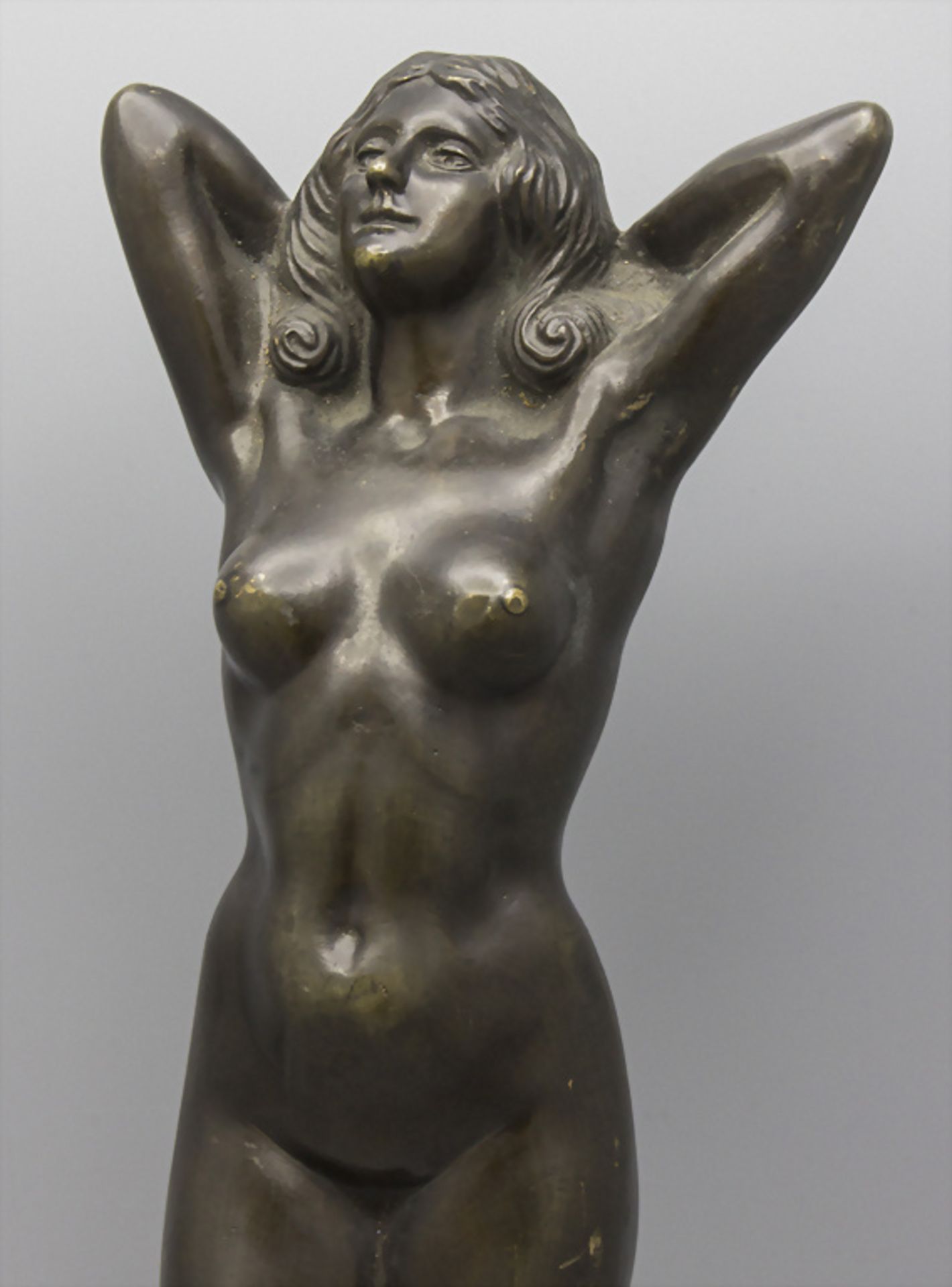 Jugendstil Akt / An Art Nouveau bronze of a nude, deutsch, um 1900 - Image 3 of 7