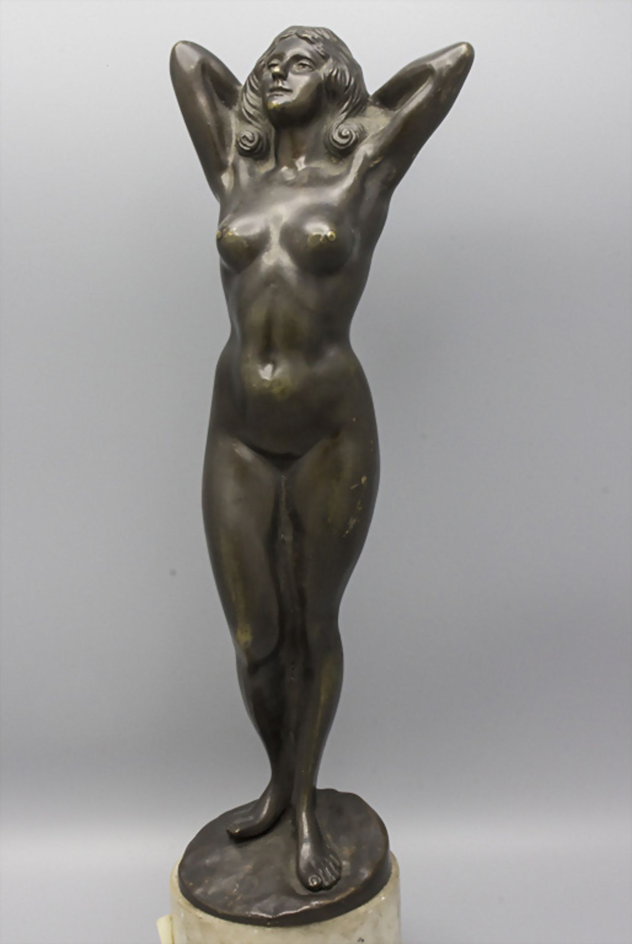 Jugendstil Akt / An Art Nouveau bronze of a nude, deutsch, um 1900 - Image 2 of 7