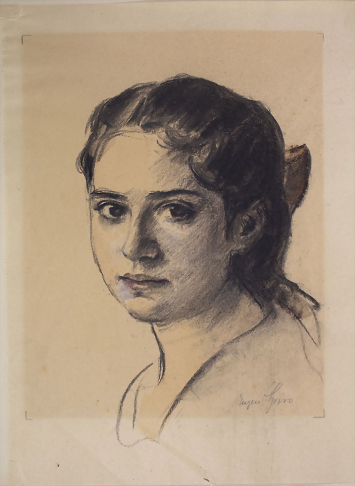 Eugen SPIRO (1874-1972), 'Porträtkopf Mädchen' / 'Portrait of a girl'