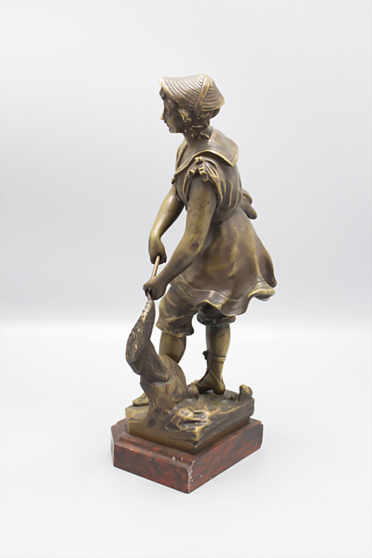 Sylvain Kinsburger (1855-1935), Bronze Figur 'Die Krabbenfischerin' / A bronze figure of a ... - Bild 3 aus 7