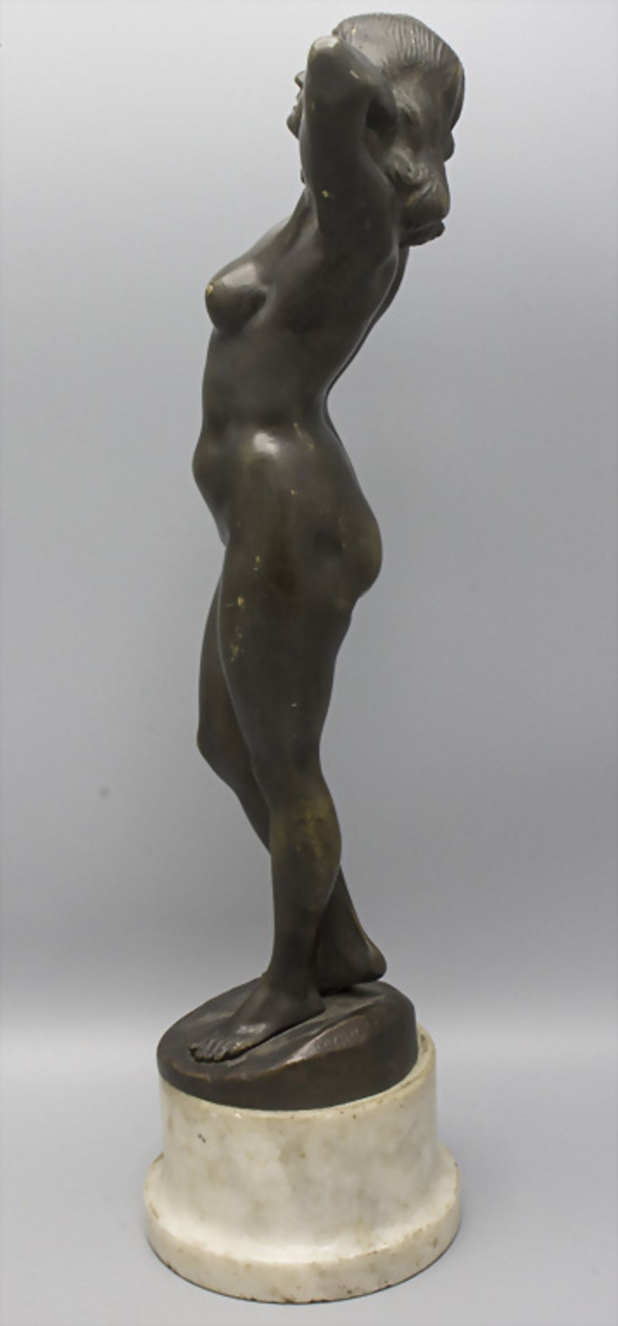 Jugendstil Akt / An Art Nouveau bronze of a nude, deutsch, um 1900 - Image 5 of 7