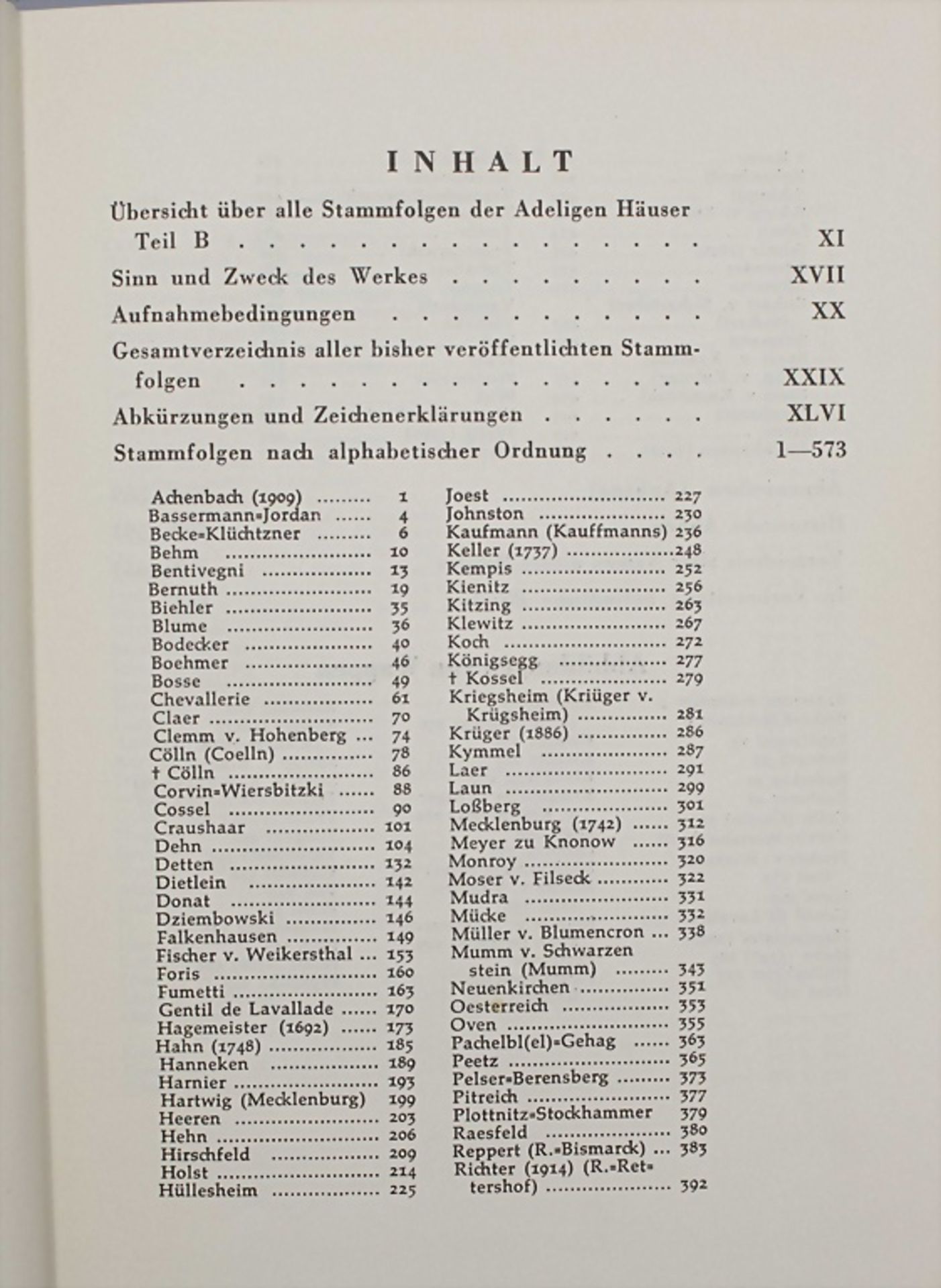 Genealogisches Handbuch des Adels Band III, Glücksburg, 1958 - Image 3 of 6
