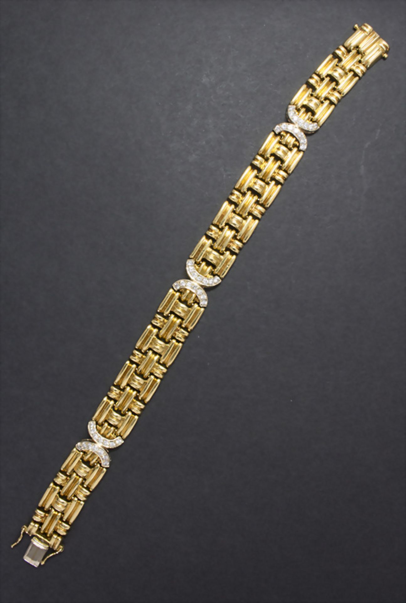 Armband in Gold mit Diamant / A bracelet in gold with diamond - Image 4 of 4