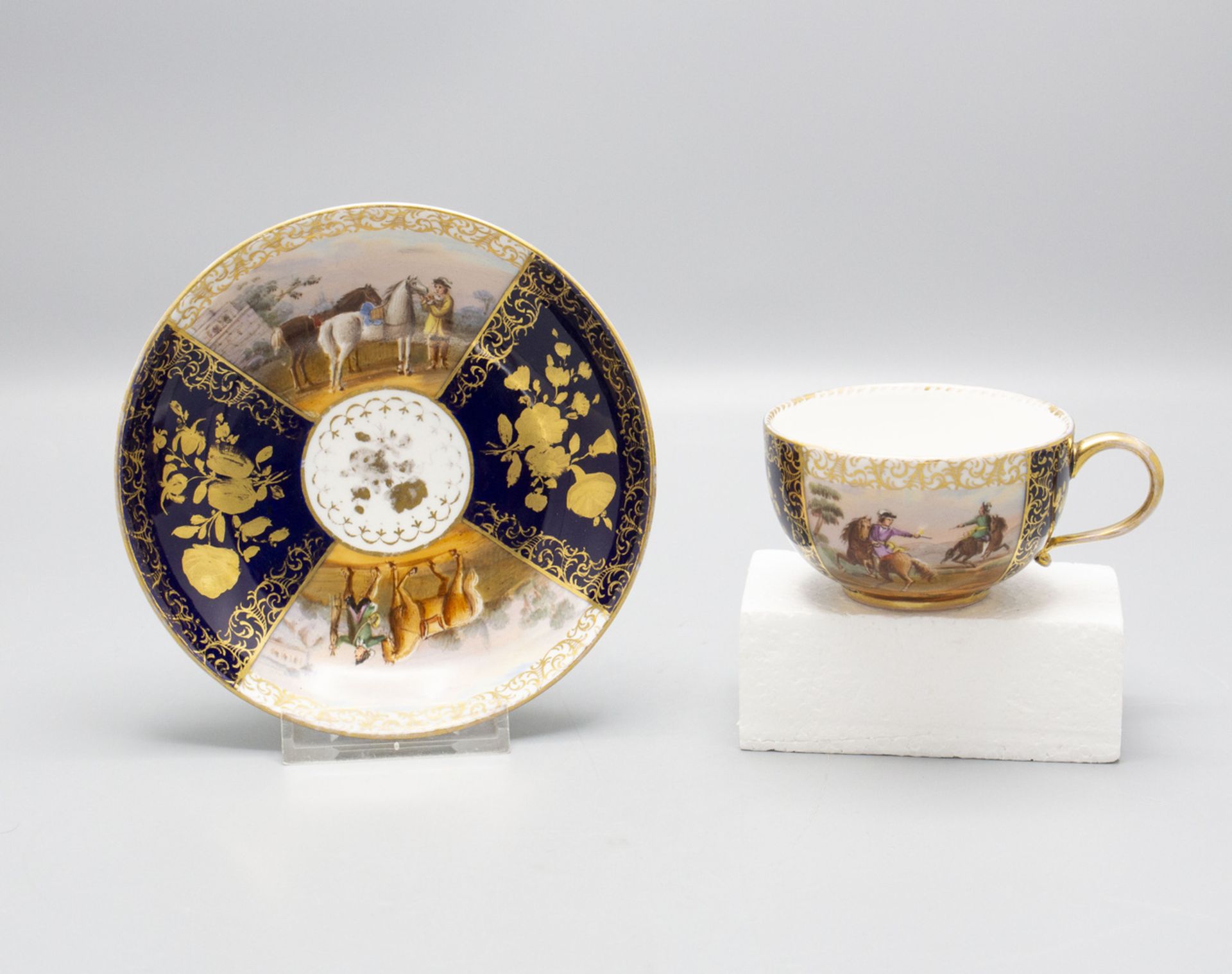 Tasse mit Untertasse / A cup and saucer, Meissen, 1860-1924