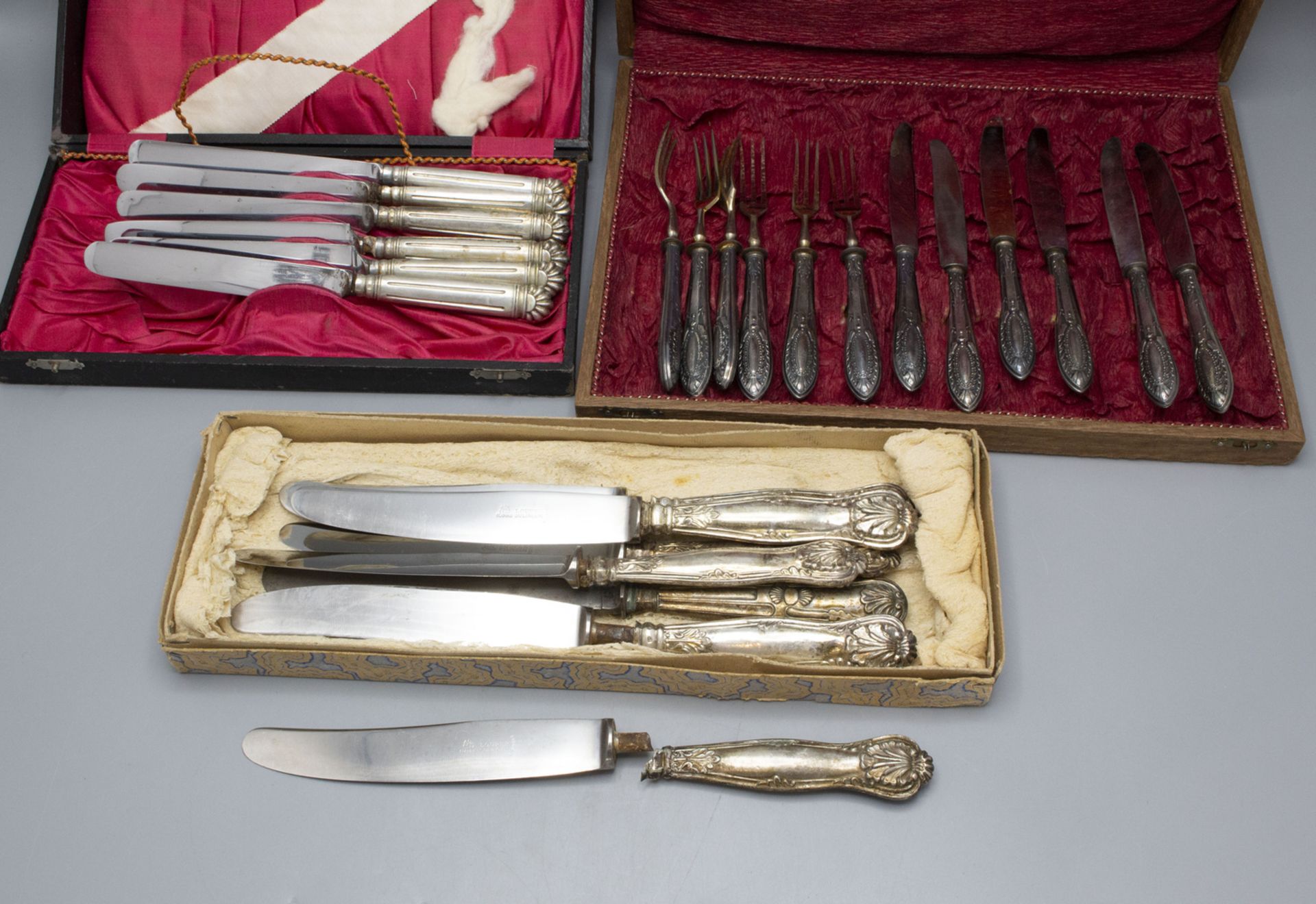 Konvolut Silberbesteck / A set of silver cutlery, deutsch