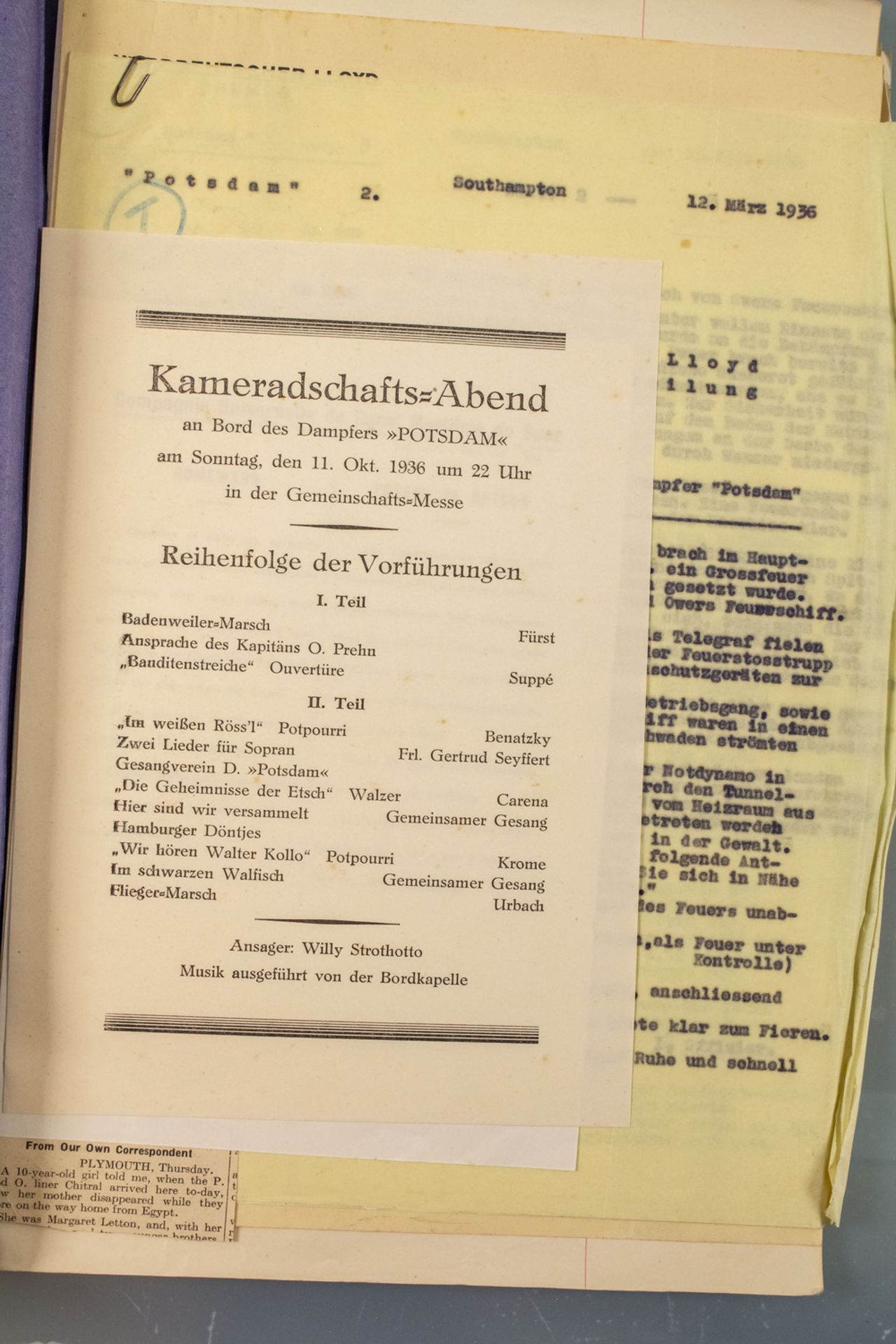 Nachlass Marinedokumente / Estate of navy documents, 1. Weltkrieg & 3. Reich - Bild 6 aus 6