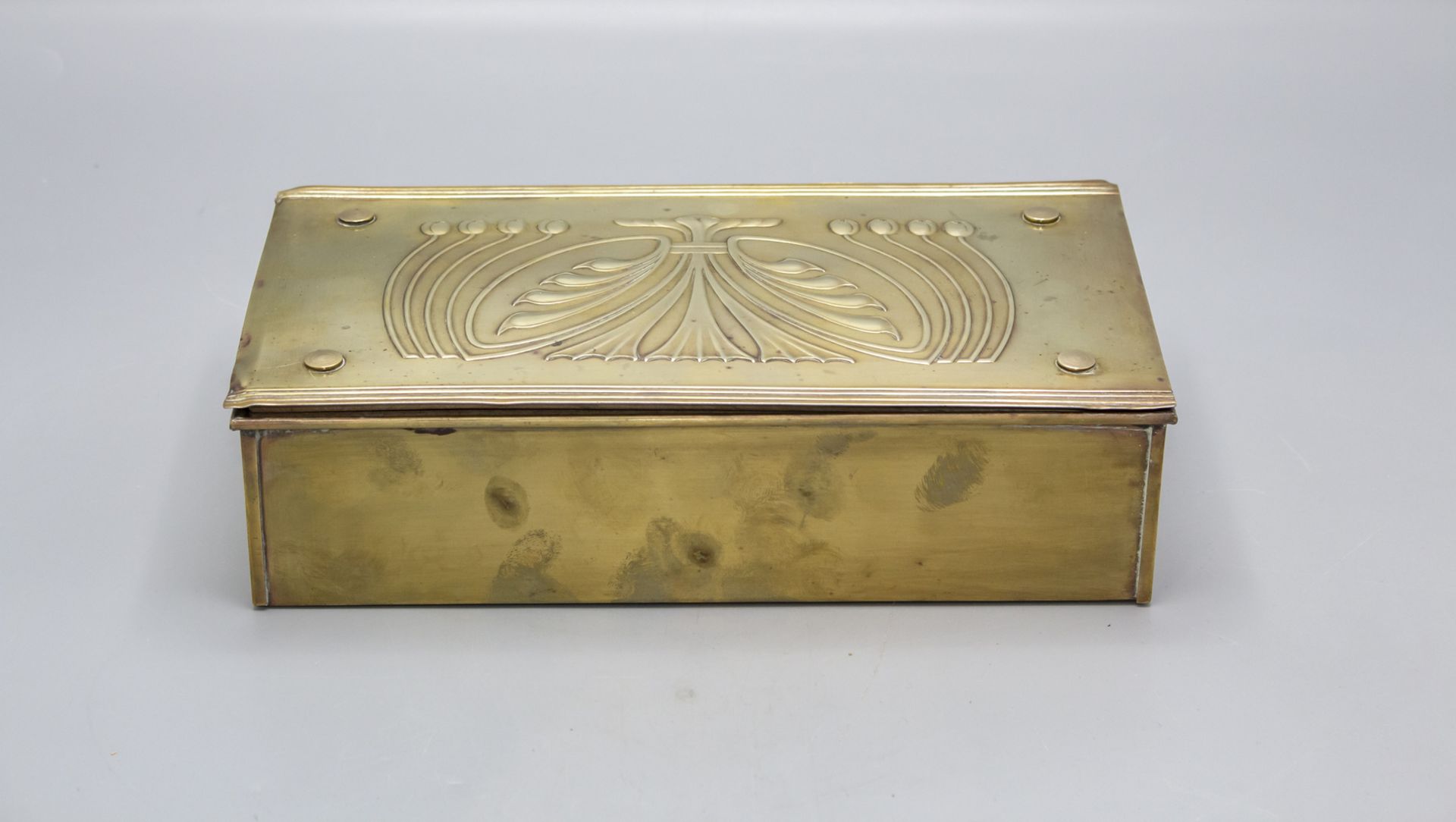 Jugendstil Zigarrendose / Schatulle / An Art Nouveau cigar box, deutsch, um 1900